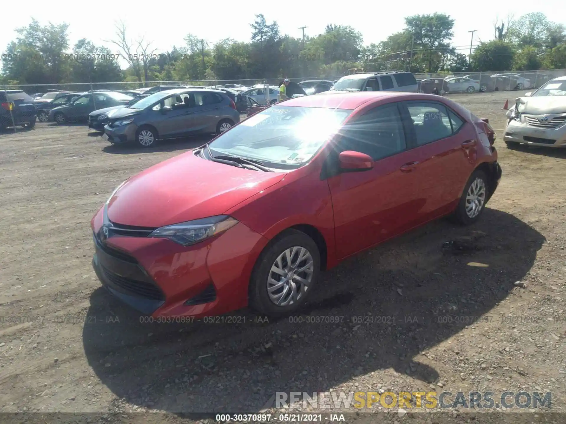 2 Photograph of a damaged car 2T1BURHE1KC209757 TOYOTA COROLLA 2019