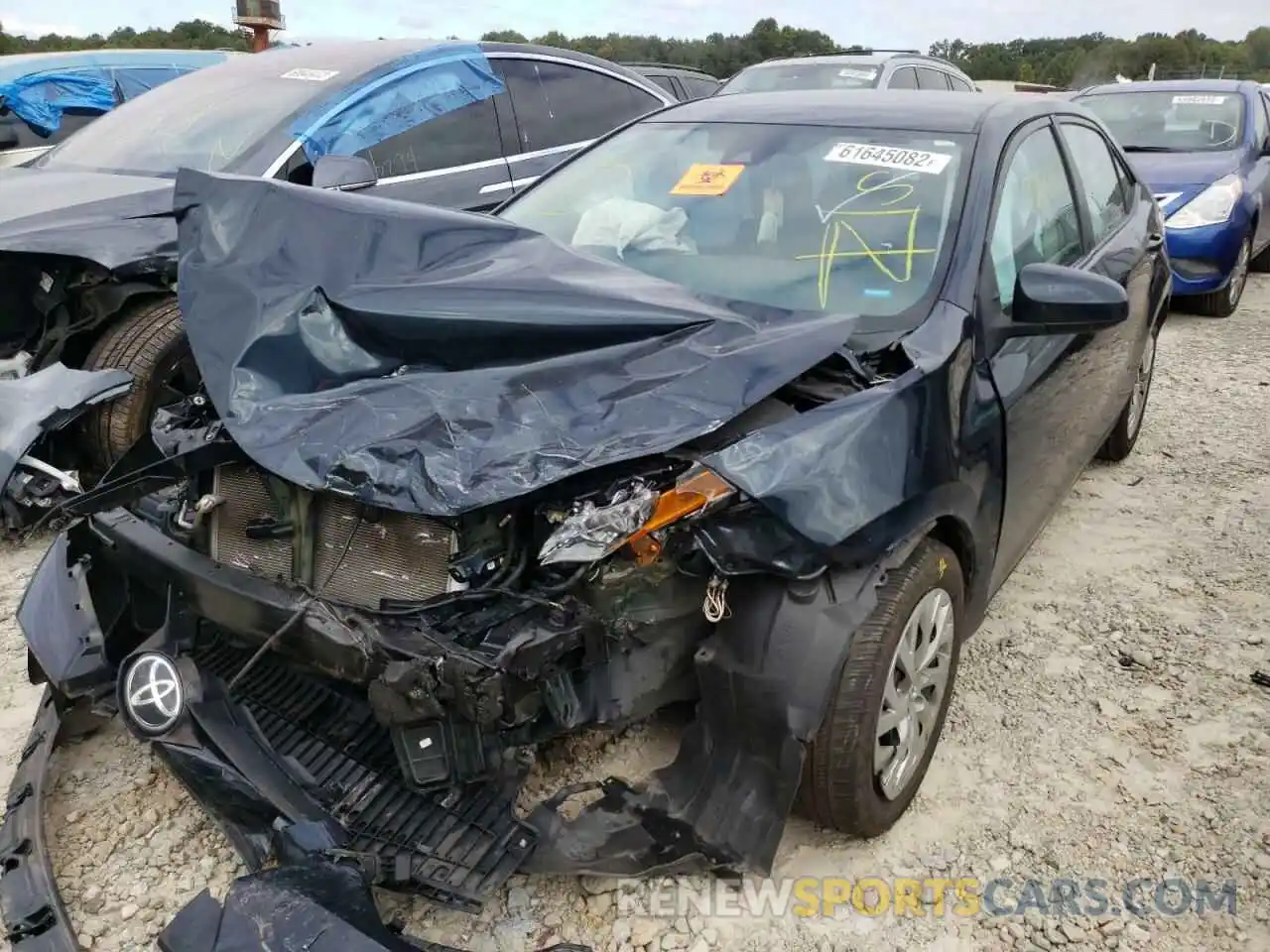 2 Photograph of a damaged car 2T1BURHE1KC210150 TOYOTA COROLLA 2019