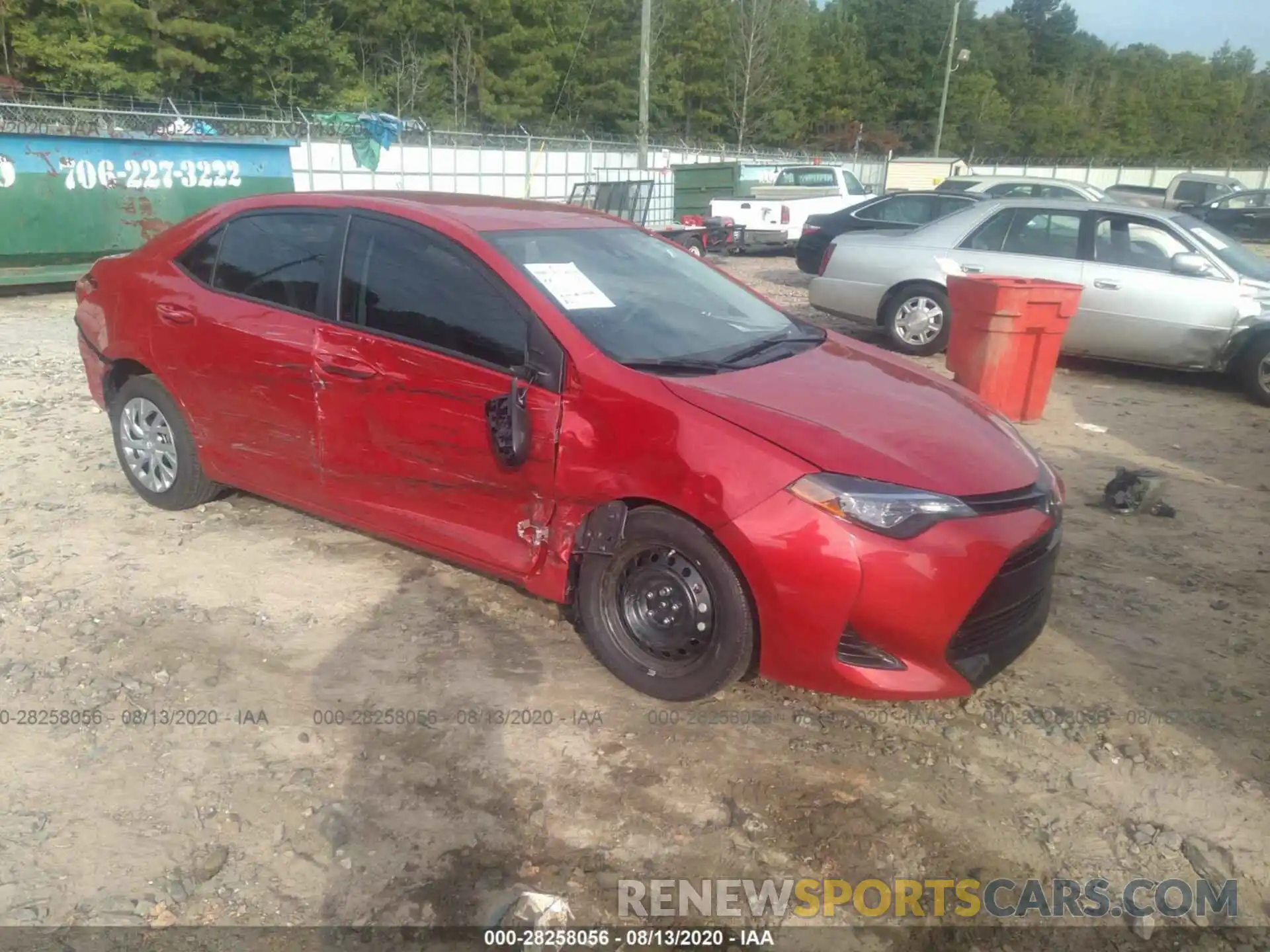 1 Photograph of a damaged car 2T1BURHE1KC211525 TOYOTA COROLLA 2019