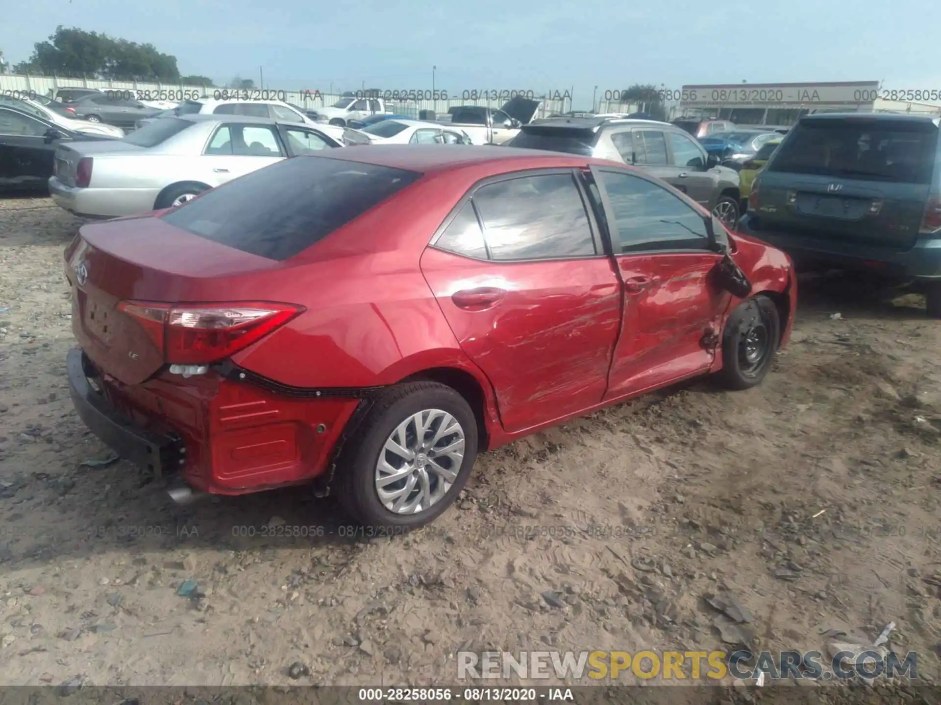 4 Photograph of a damaged car 2T1BURHE1KC211525 TOYOTA COROLLA 2019