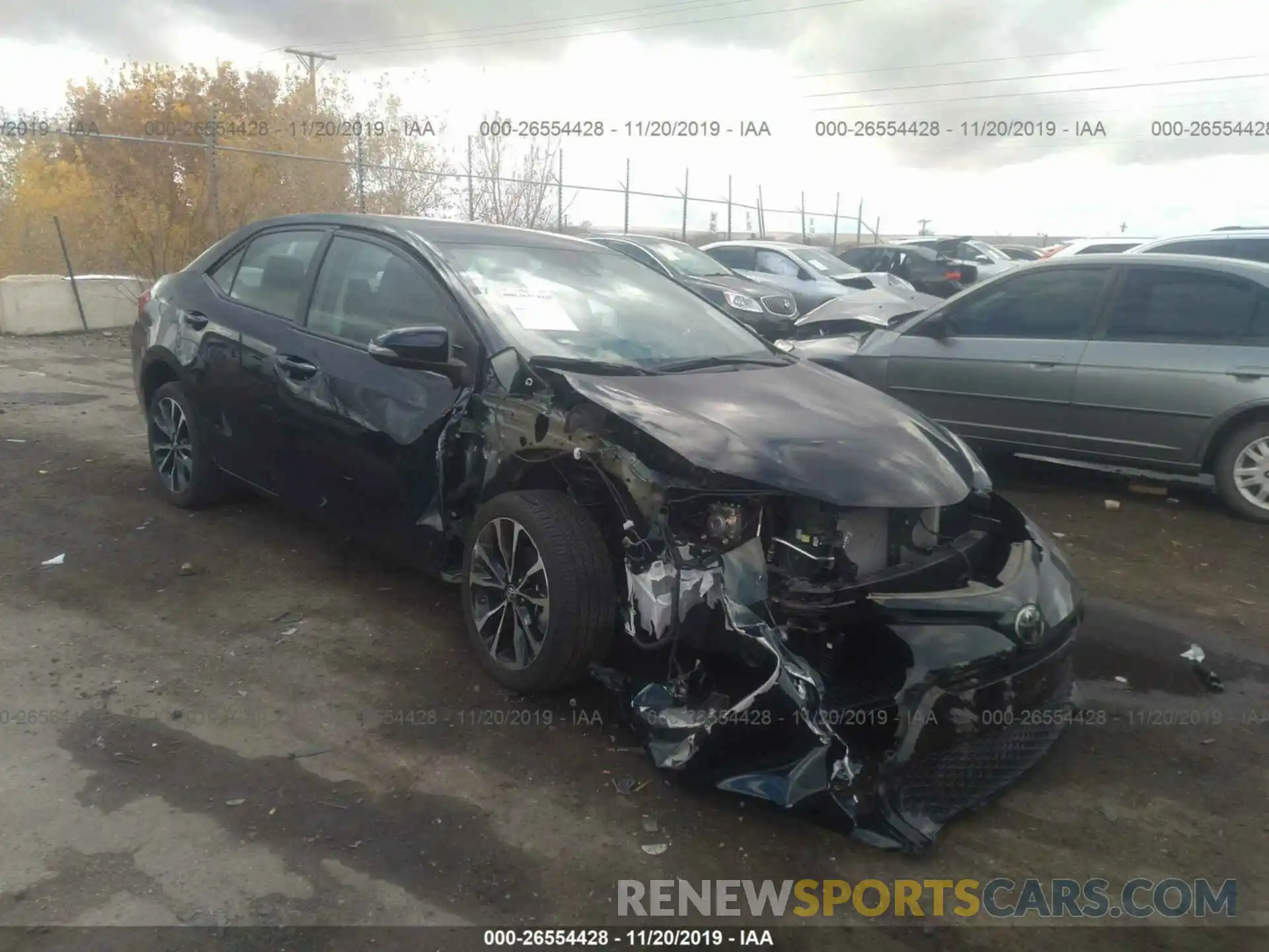 1 Photograph of a damaged car 2T1BURHE1KC212318 TOYOTA COROLLA 2019