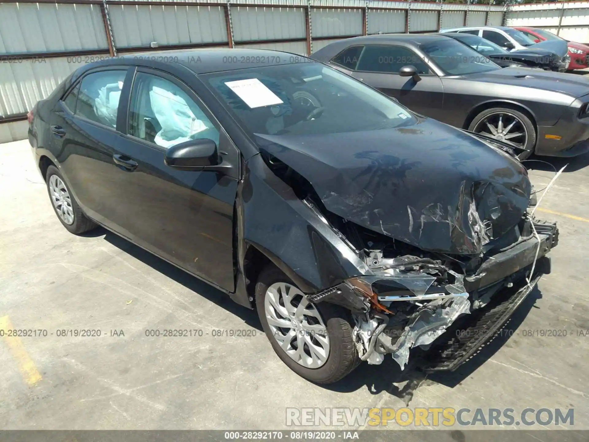 1 Photograph of a damaged car 2T1BURHE1KC212626 TOYOTA COROLLA 2019