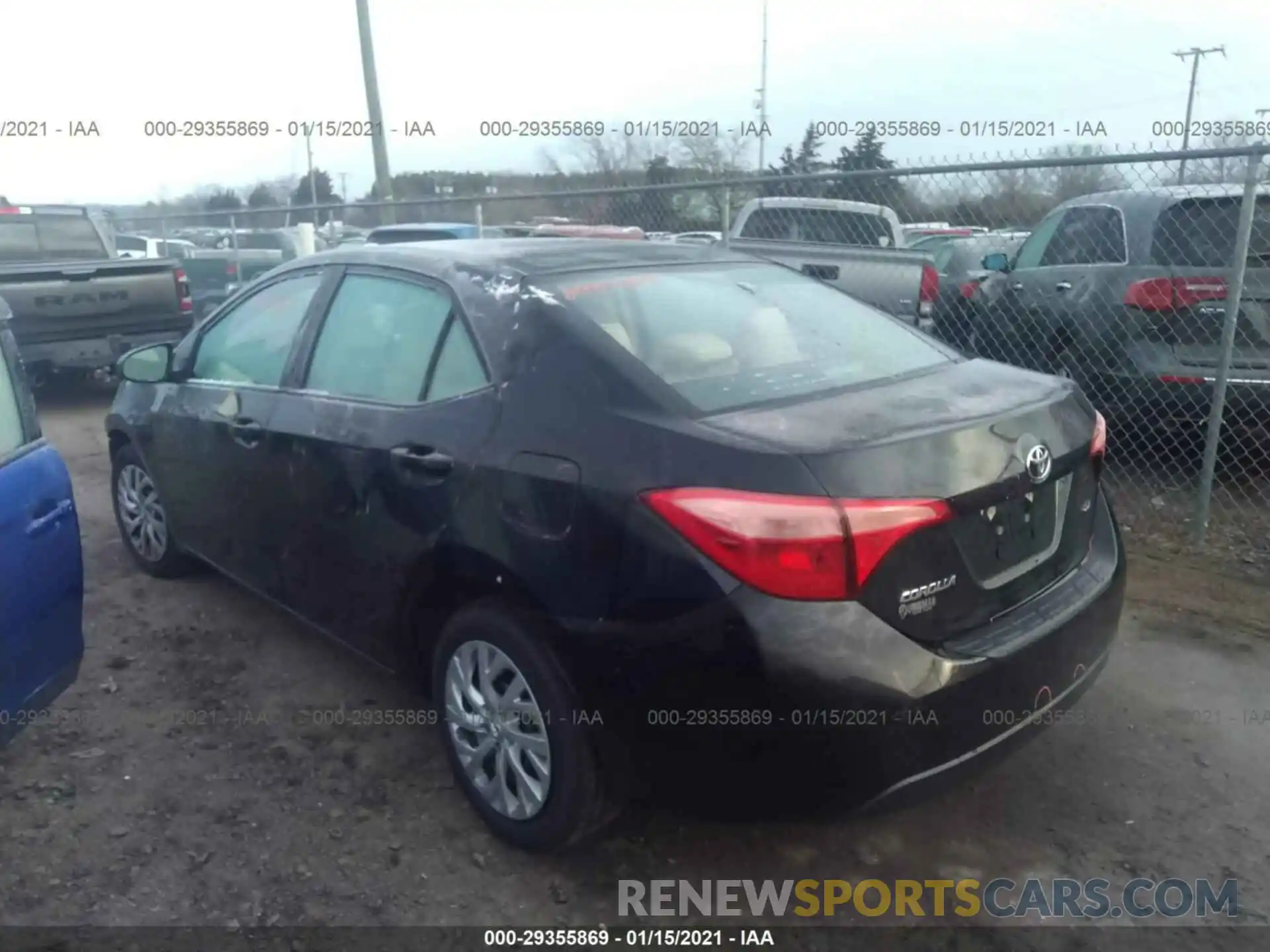 3 Photograph of a damaged car 2T1BURHE1KC212688 TOYOTA COROLLA 2019