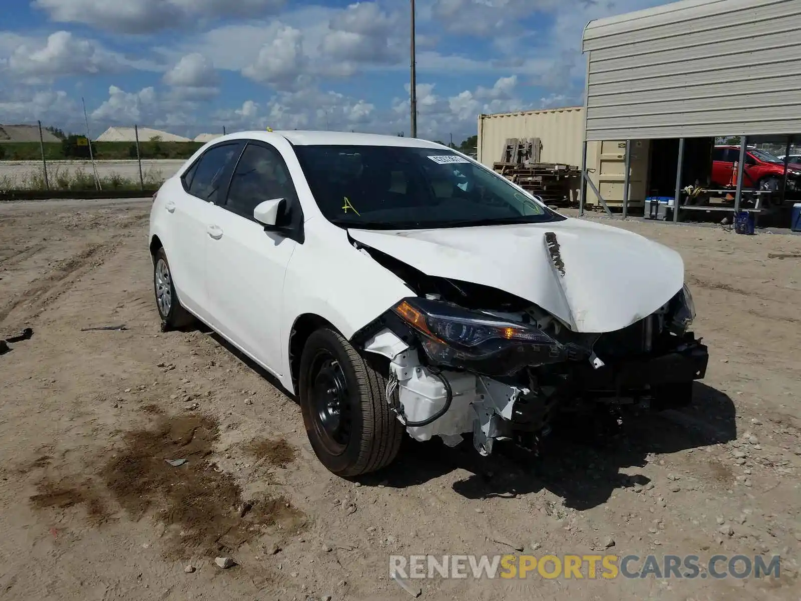 1 Photograph of a damaged car 2T1BURHE1KC212853 TOYOTA COROLLA 2019