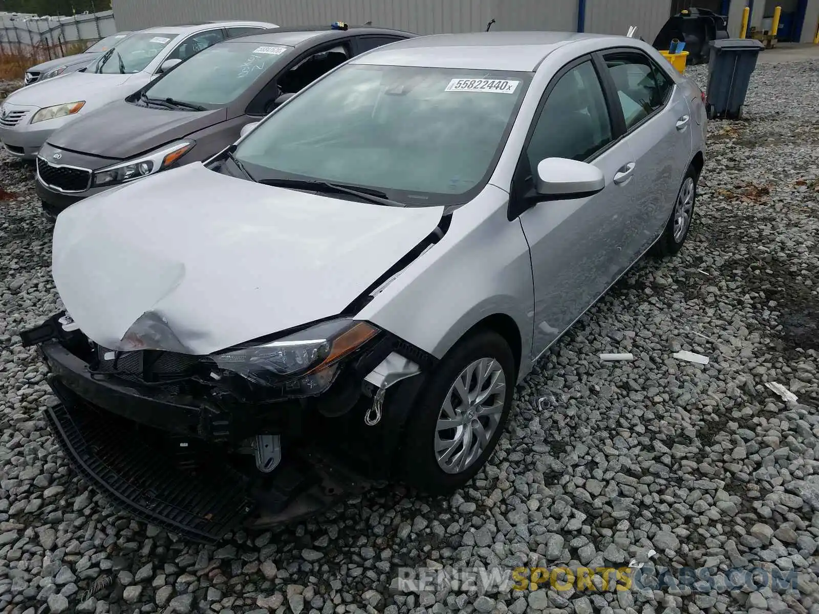 2 Photograph of a damaged car 2T1BURHE1KC213548 TOYOTA COROLLA 2019