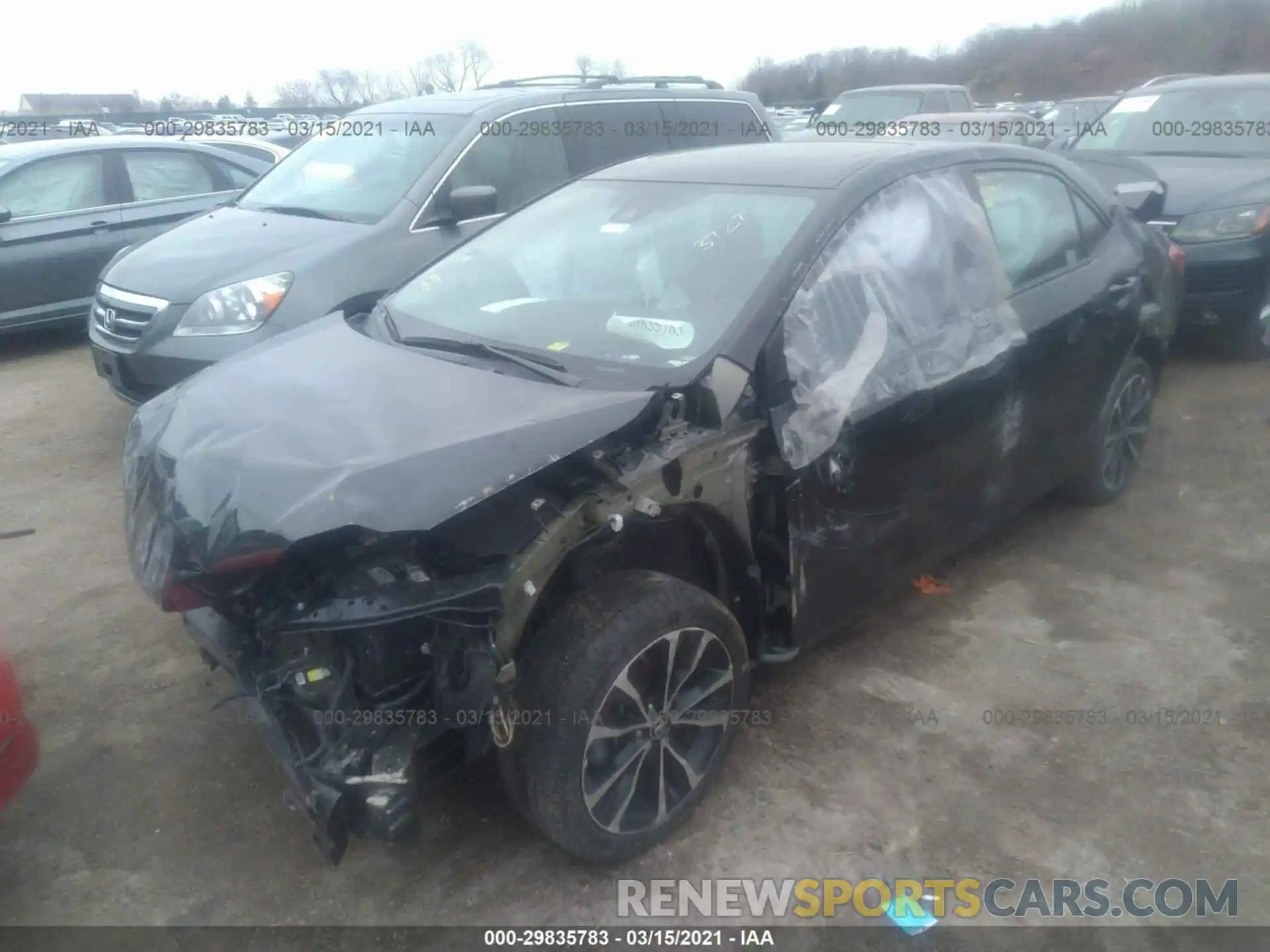 2 Photograph of a damaged car 2T1BURHE1KC213727 TOYOTA COROLLA 2019