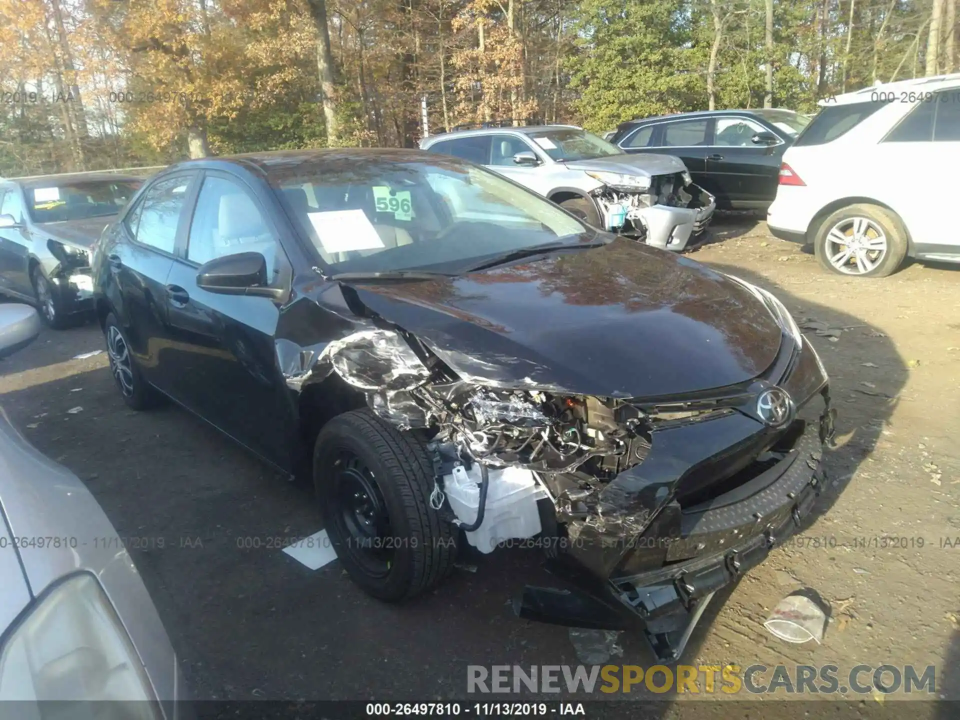 1 Photograph of a damaged car 2T1BURHE1KC214151 TOYOTA COROLLA 2019