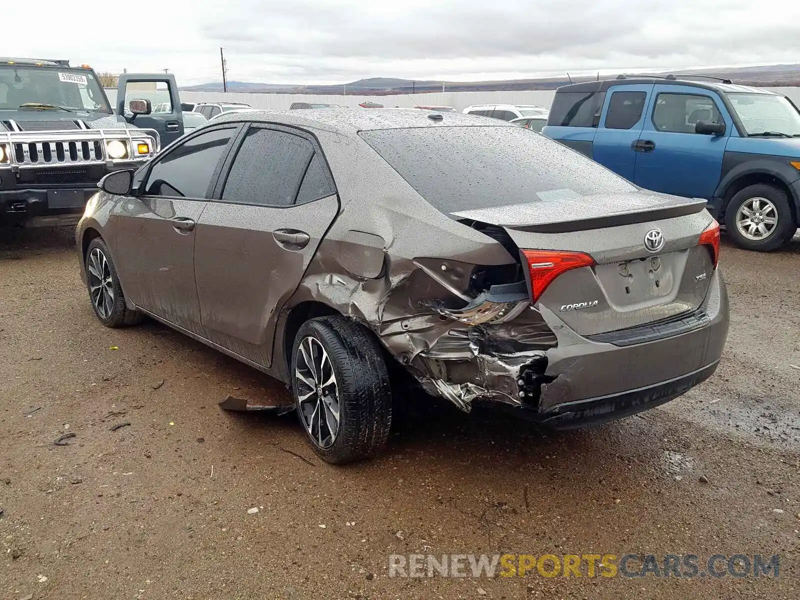 3 Photograph of a damaged car 2T1BURHE1KC214540 TOYOTA COROLLA 2019