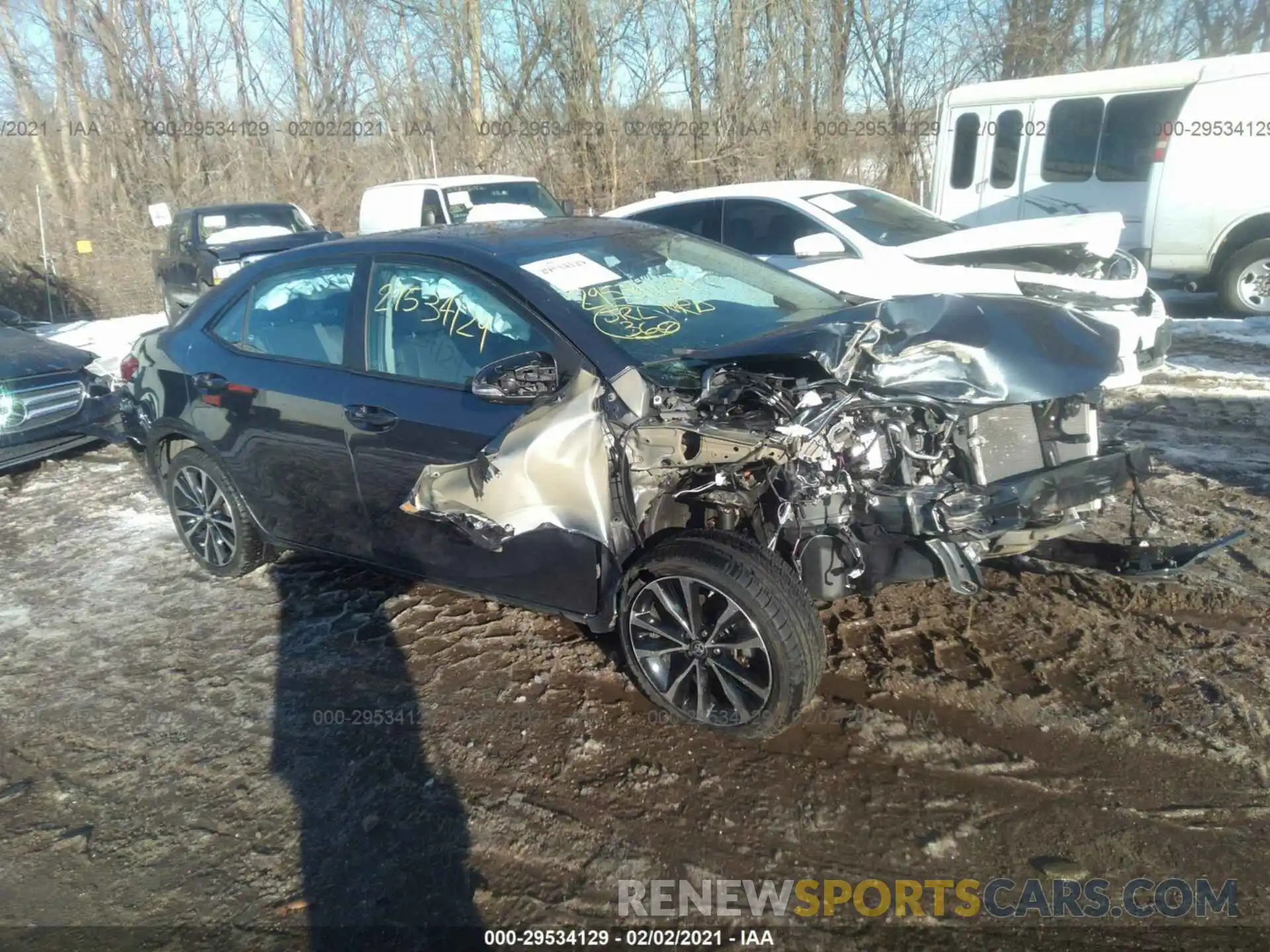 1 Photograph of a damaged car 2T1BURHE1KC214618 TOYOTA COROLLA 2019