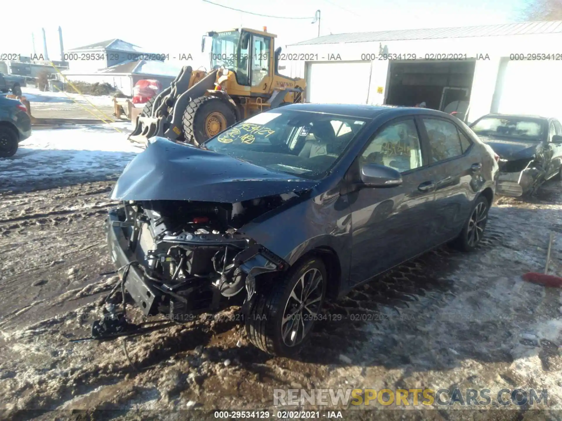 2 Photograph of a damaged car 2T1BURHE1KC214618 TOYOTA COROLLA 2019