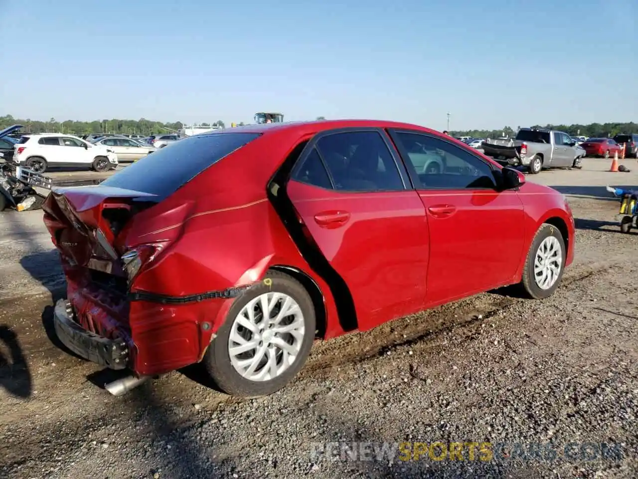 4 Photograph of a damaged car 2T1BURHE1KC214862 TOYOTA COROLLA 2019