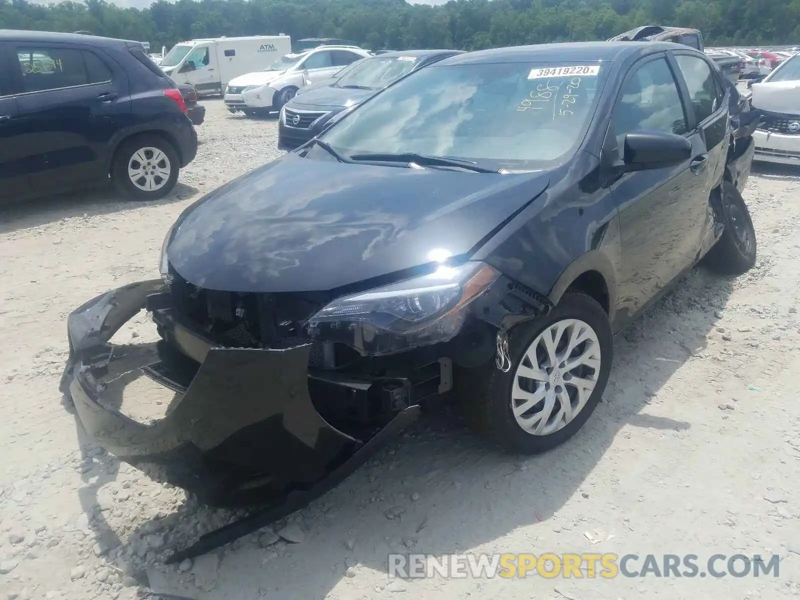 2 Photograph of a damaged car 2T1BURHE1KC214988 TOYOTA COROLLA 2019