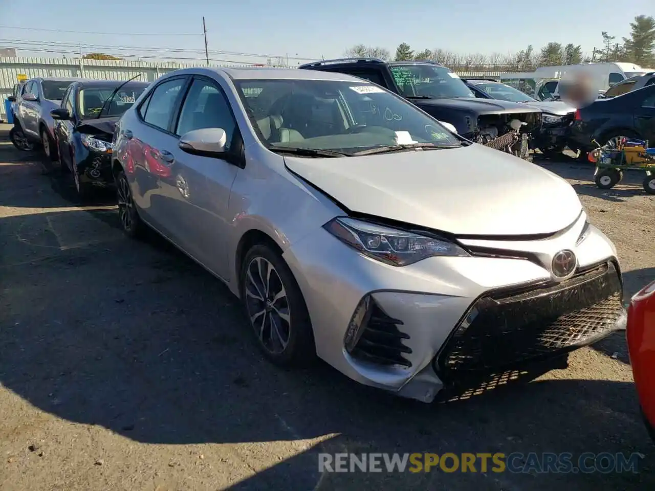 1 Photograph of a damaged car 2T1BURHE1KC215588 TOYOTA COROLLA 2019