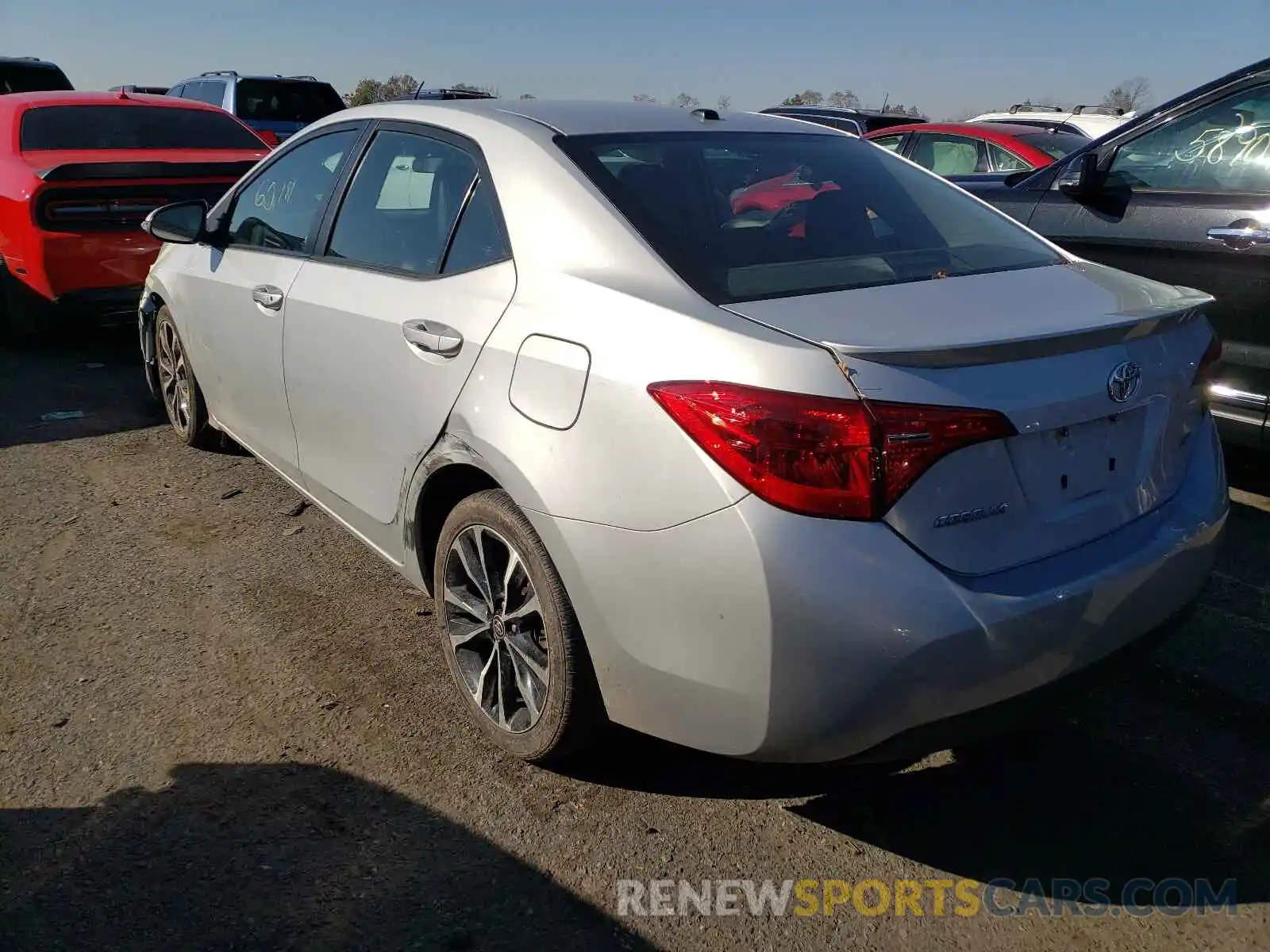 3 Photograph of a damaged car 2T1BURHE1KC215588 TOYOTA COROLLA 2019