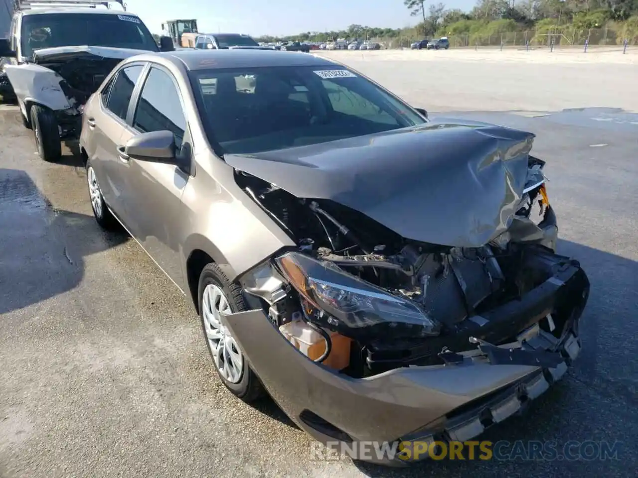 1 Photograph of a damaged car 2T1BURHE1KC215610 TOYOTA COROLLA 2019