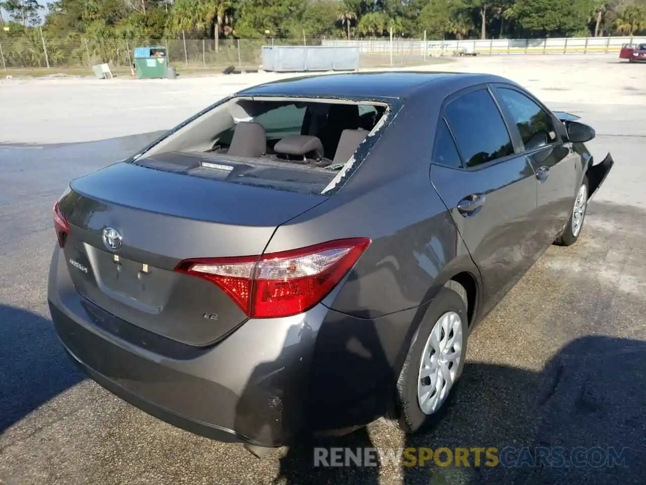 4 Photograph of a damaged car 2T1BURHE1KC215610 TOYOTA COROLLA 2019