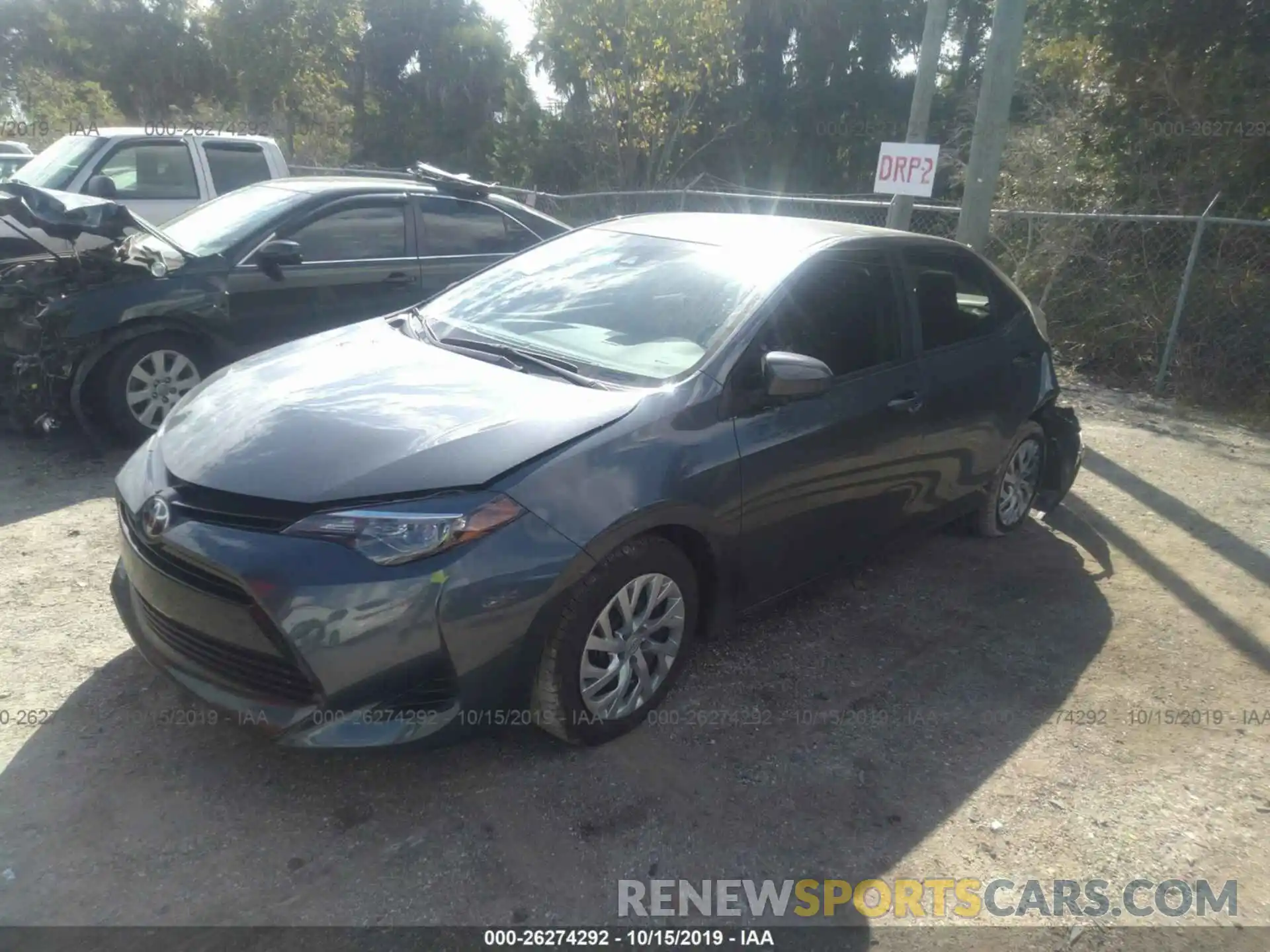 2 Photograph of a damaged car 2T1BURHE1KC215803 TOYOTA COROLLA 2019