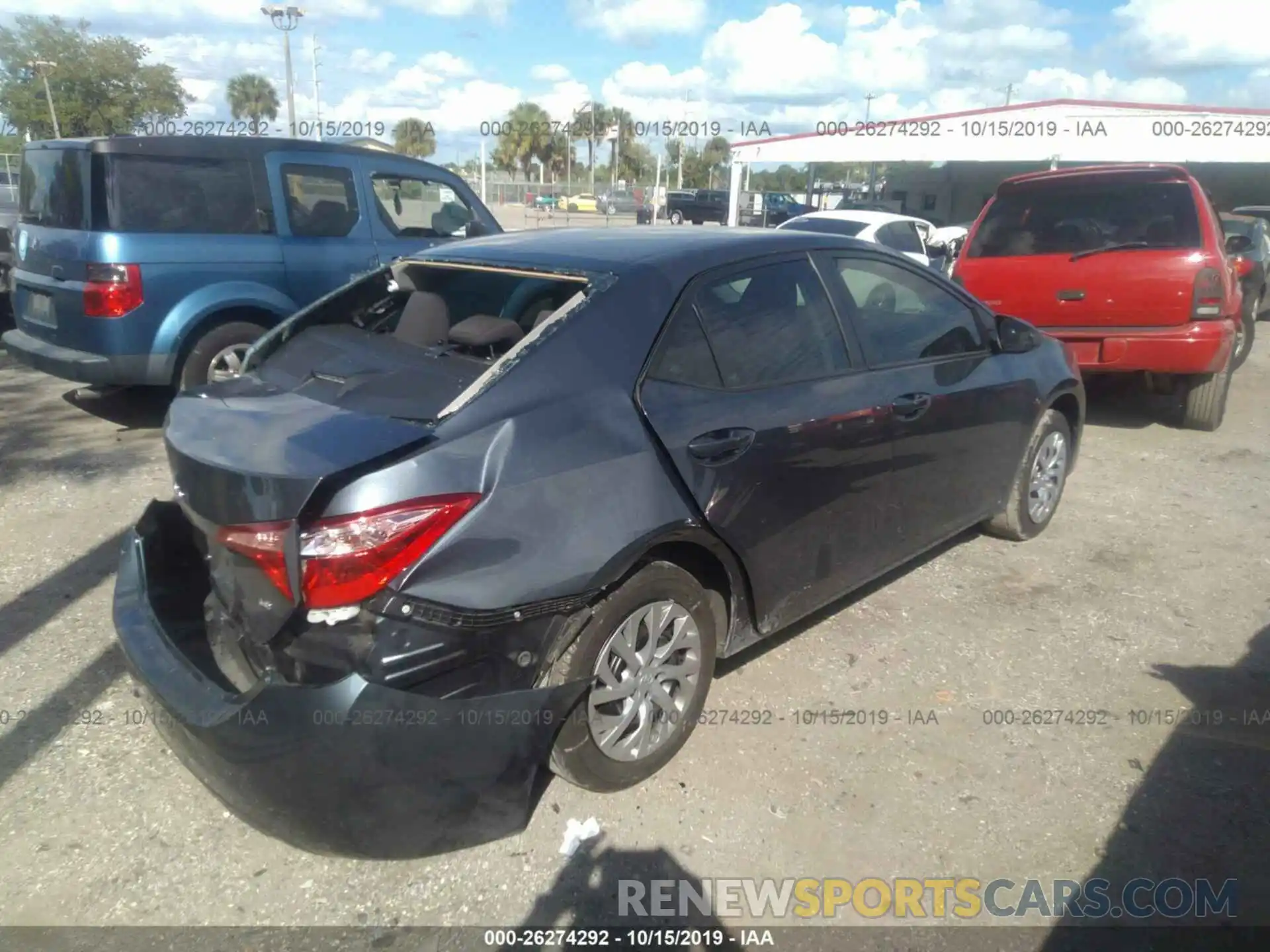 4 Photograph of a damaged car 2T1BURHE1KC215803 TOYOTA COROLLA 2019