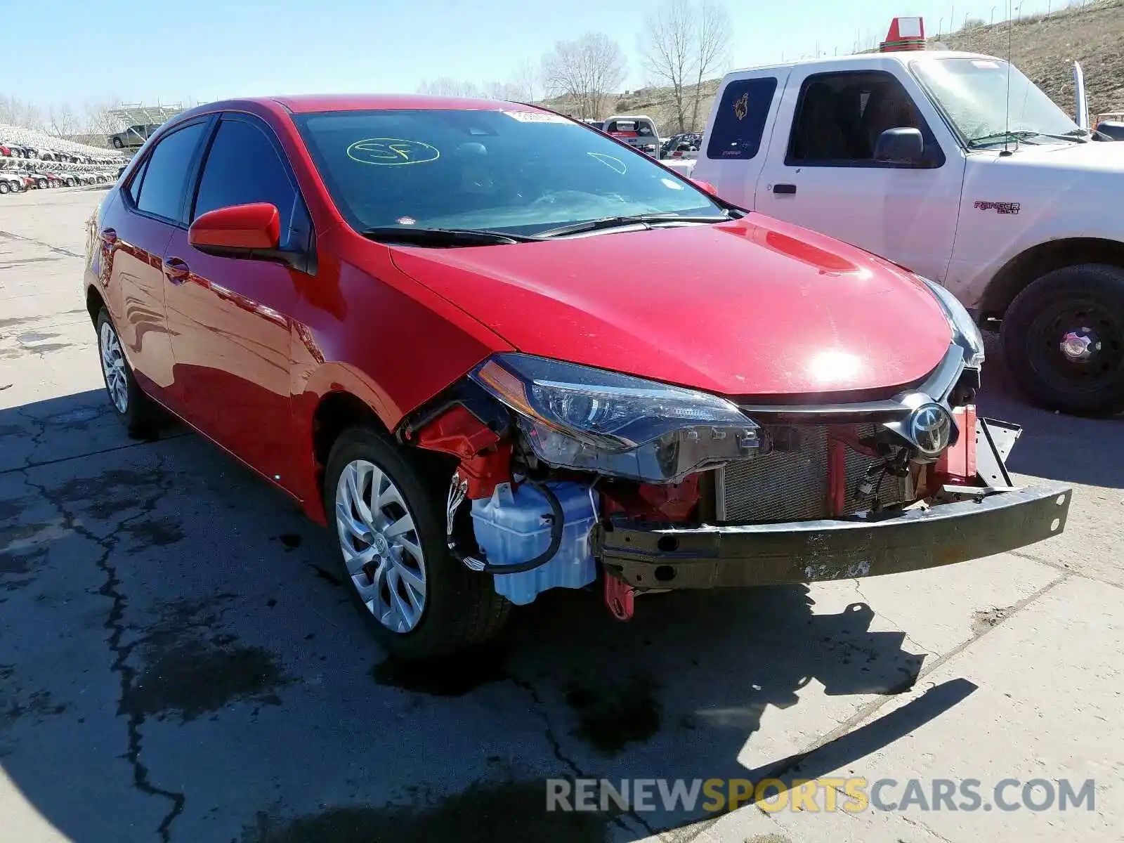 1 Photograph of a damaged car 2T1BURHE1KC216692 TOYOTA COROLLA 2019