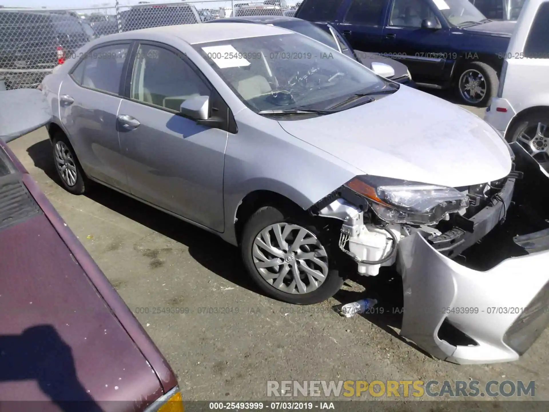 1 Photograph of a damaged car 2T1BURHE1KC216708 TOYOTA COROLLA 2019