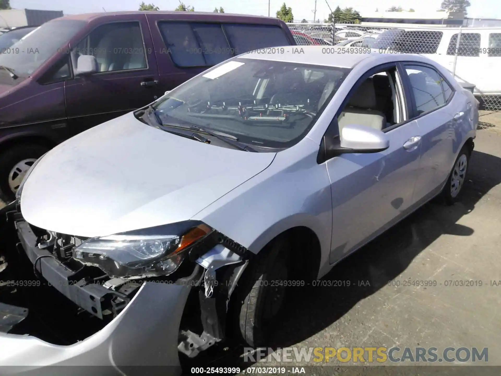 2 Photograph of a damaged car 2T1BURHE1KC216708 TOYOTA COROLLA 2019