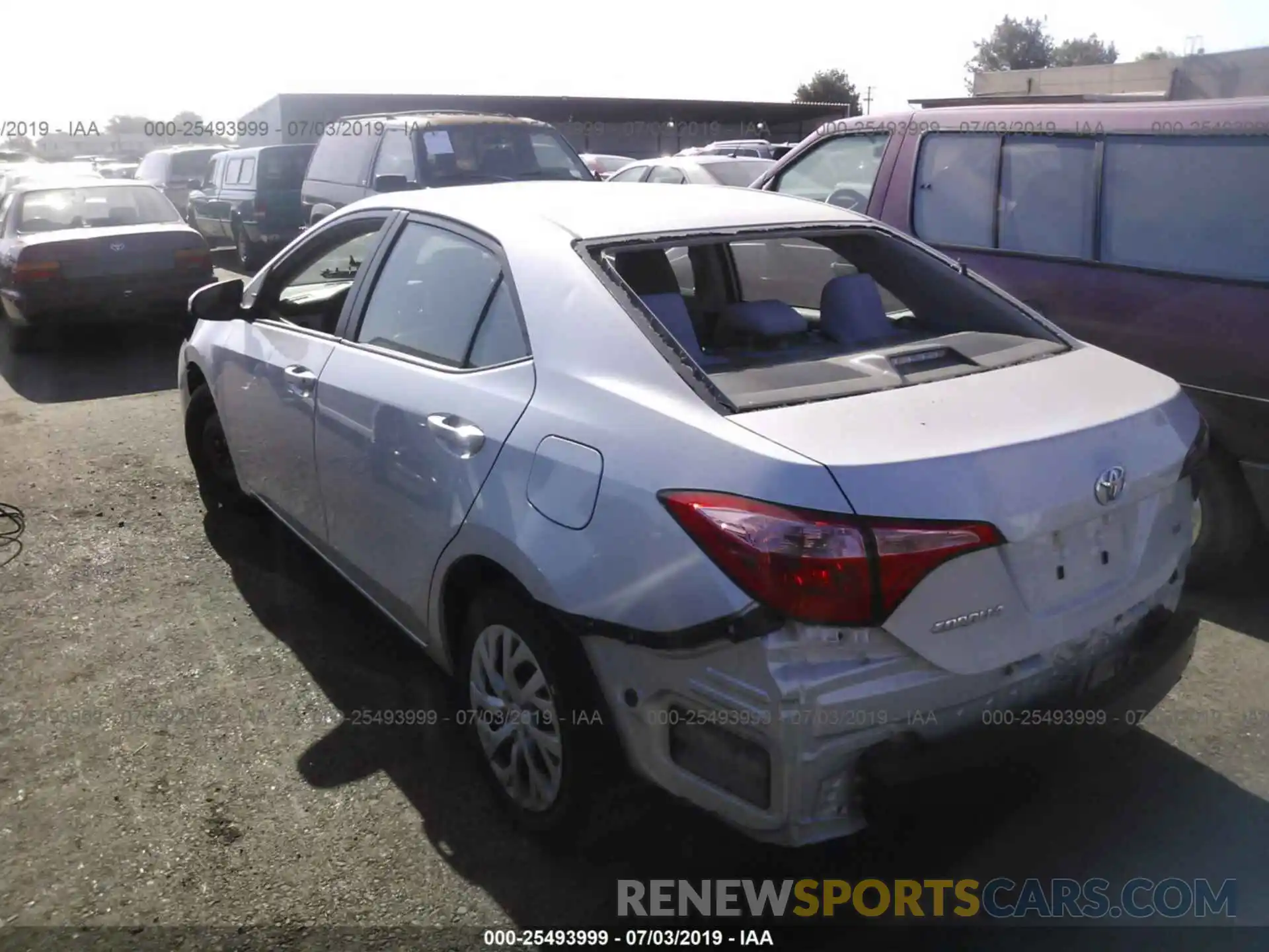 3 Photograph of a damaged car 2T1BURHE1KC216708 TOYOTA COROLLA 2019