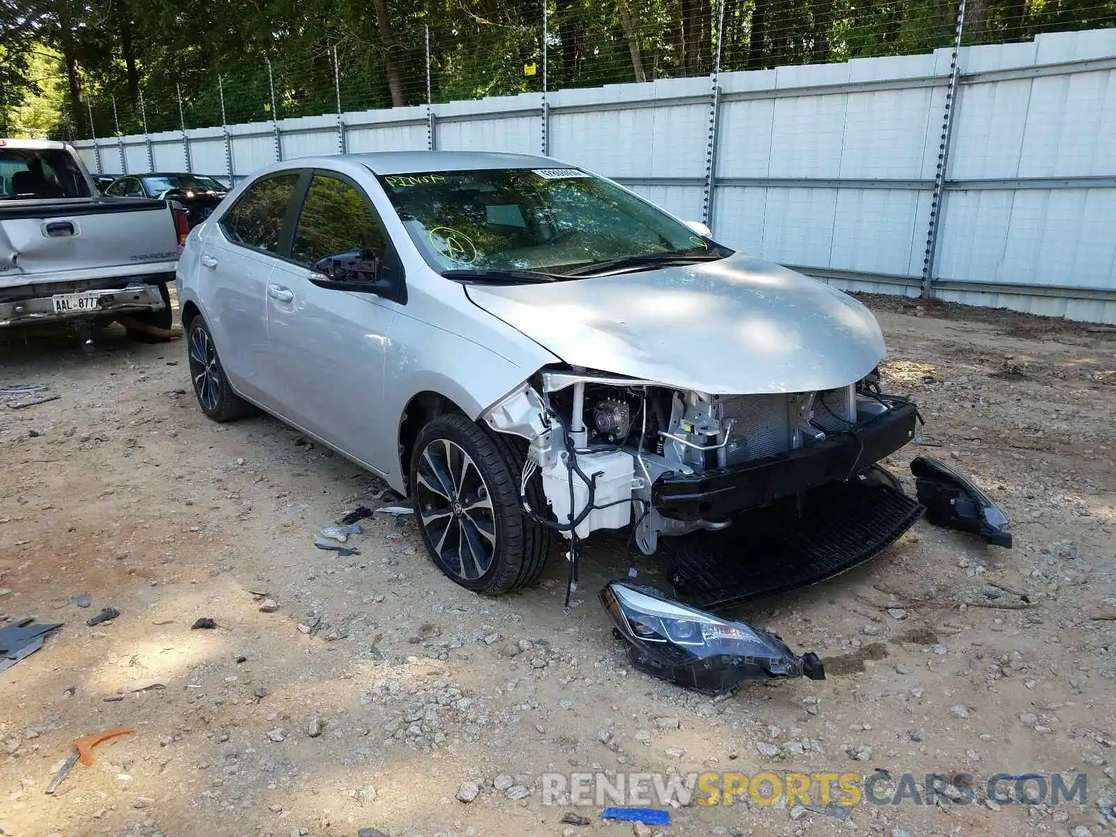 1 Photograph of a damaged car 2T1BURHE1KC217051 TOYOTA COROLLA 2019