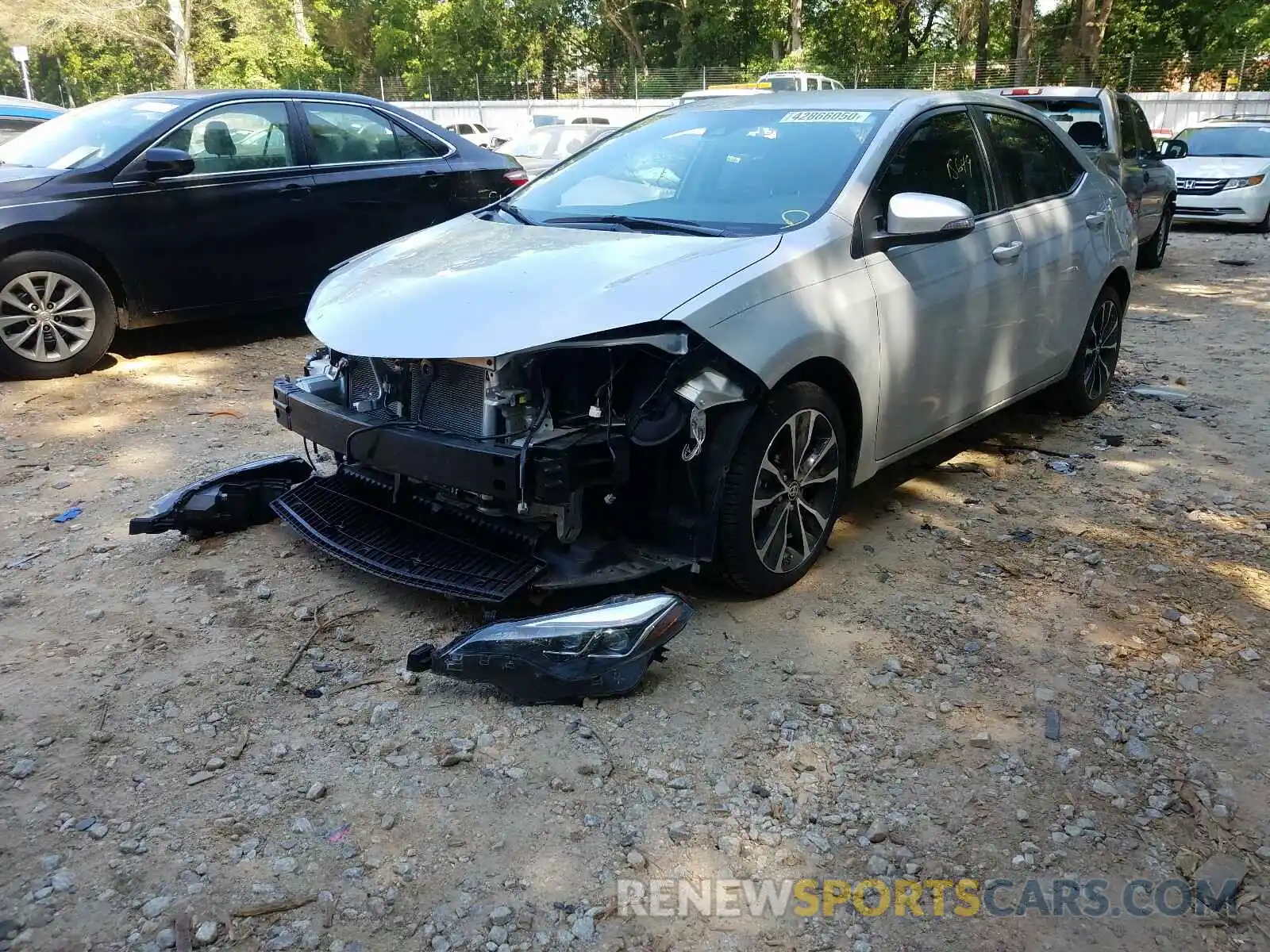 2 Photograph of a damaged car 2T1BURHE1KC217051 TOYOTA COROLLA 2019