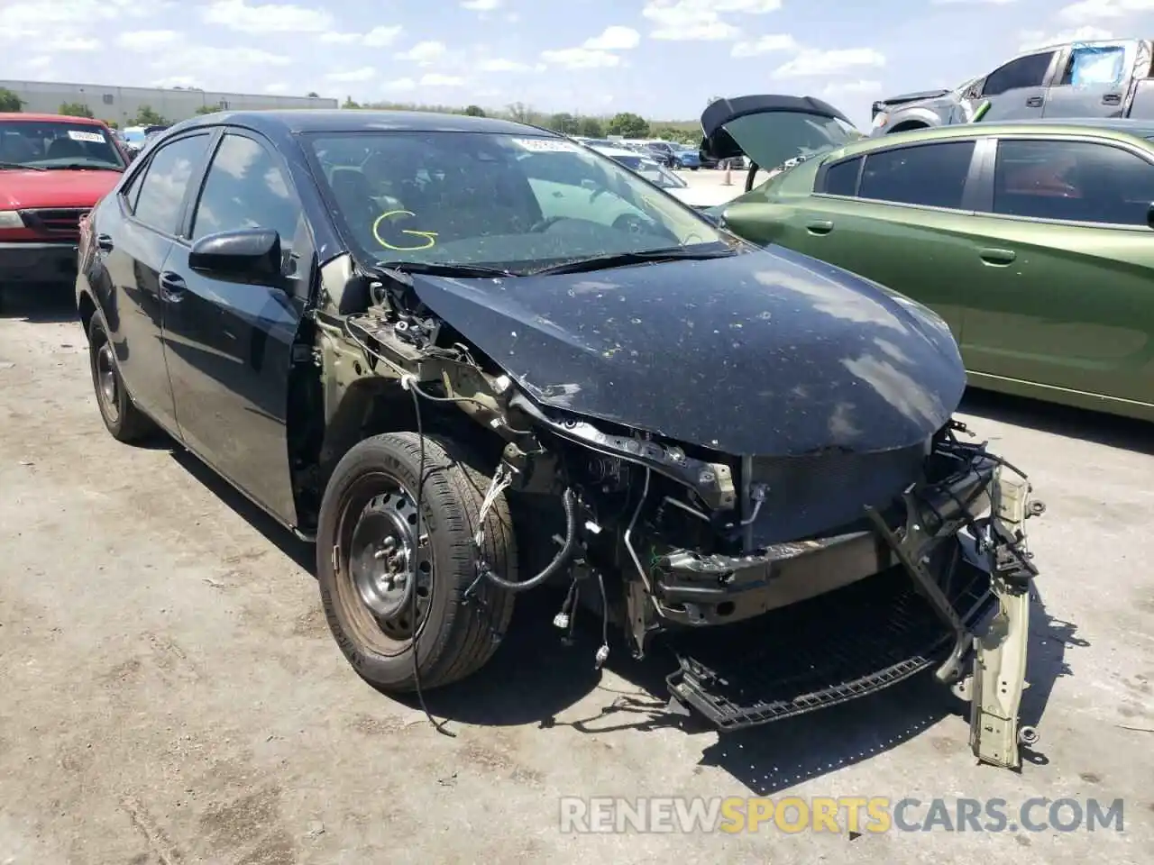 1 Photograph of a damaged car 2T1BURHE1KC217647 TOYOTA COROLLA 2019