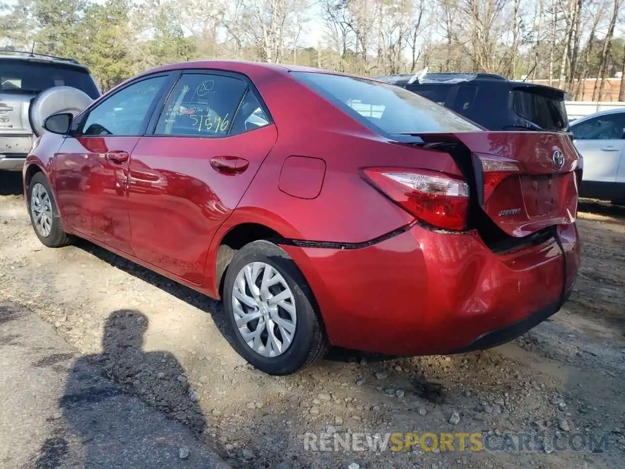 3 Photograph of a damaged car 2T1BURHE1KC217891 TOYOTA COROLLA 2019