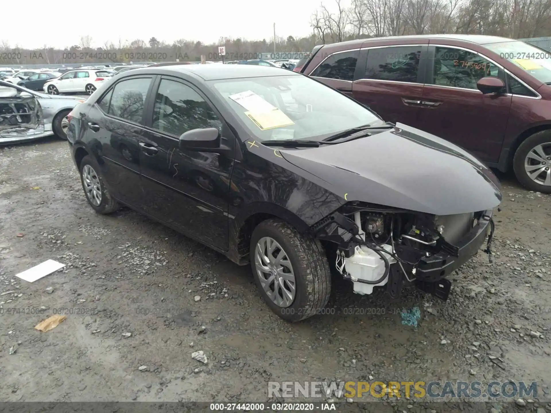 1 Photograph of a damaged car 2T1BURHE1KC218359 TOYOTA COROLLA 2019