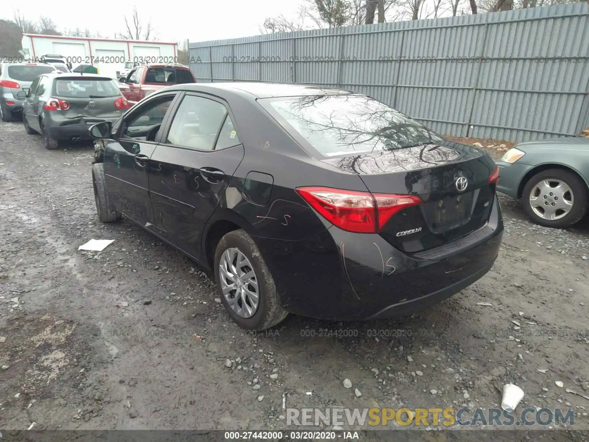 3 Photograph of a damaged car 2T1BURHE1KC218359 TOYOTA COROLLA 2019