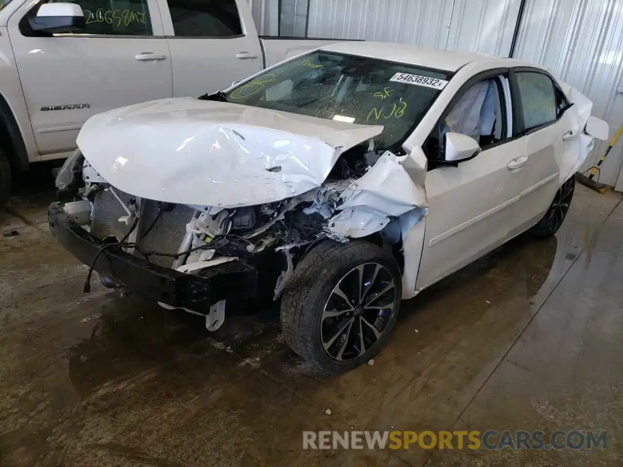 2 Photograph of a damaged car 2T1BURHE1KC218751 TOYOTA COROLLA 2019