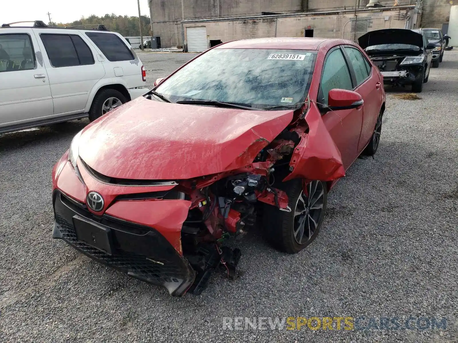 2 Photograph of a damaged car 2T1BURHE1KC218913 TOYOTA COROLLA 2019