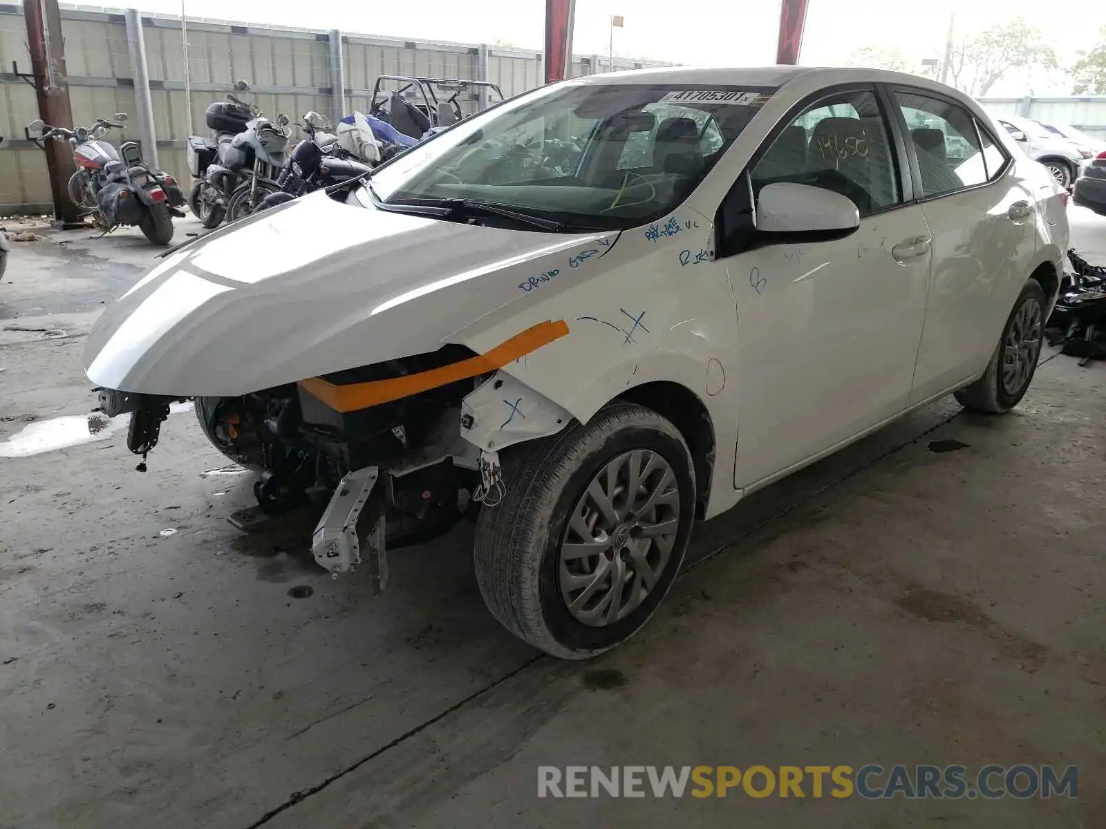 2 Photograph of a damaged car 2T1BURHE1KC219088 TOYOTA COROLLA 2019