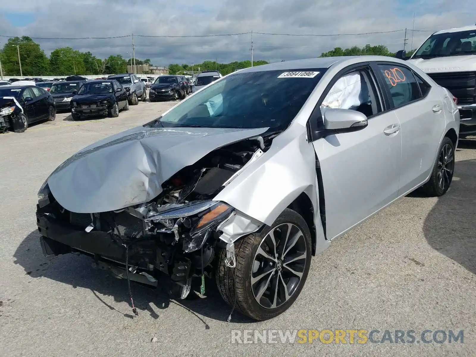 2 Photograph of a damaged car 2T1BURHE1KC220421 TOYOTA COROLLA 2019