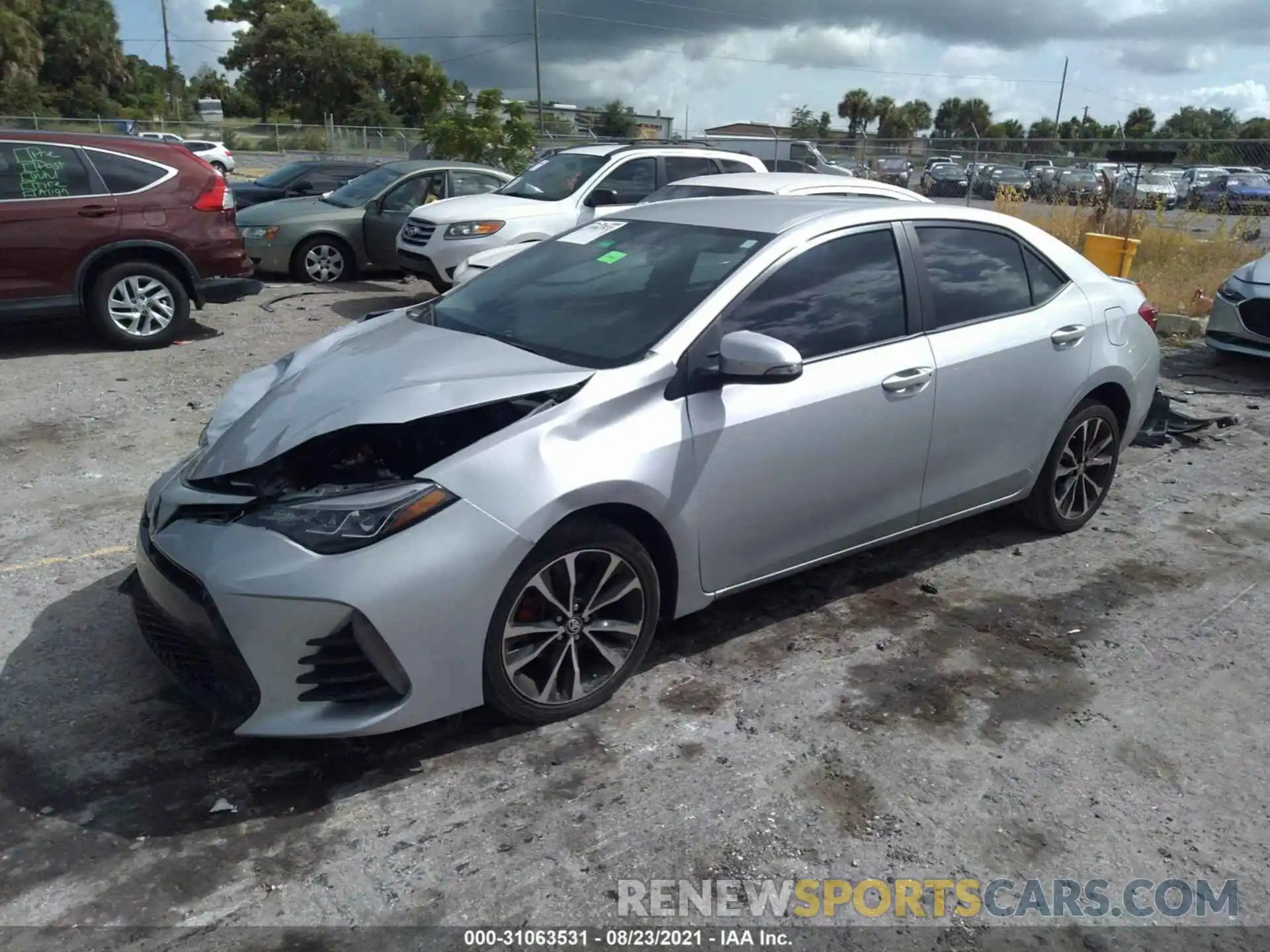 2 Photograph of a damaged car 2T1BURHE1KC221410 TOYOTA COROLLA 2019