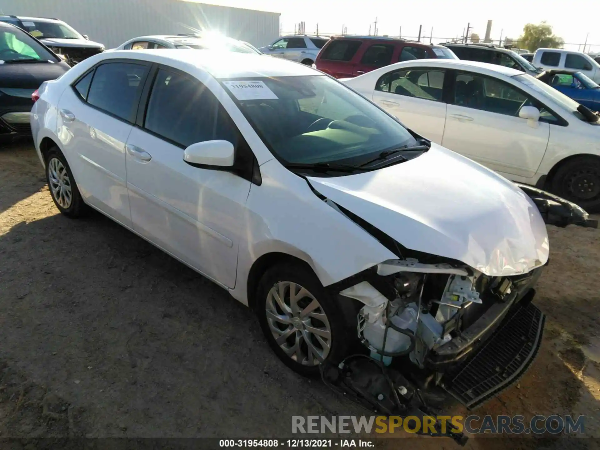 1 Photograph of a damaged car 2T1BURHE1KC221522 TOYOTA COROLLA 2019