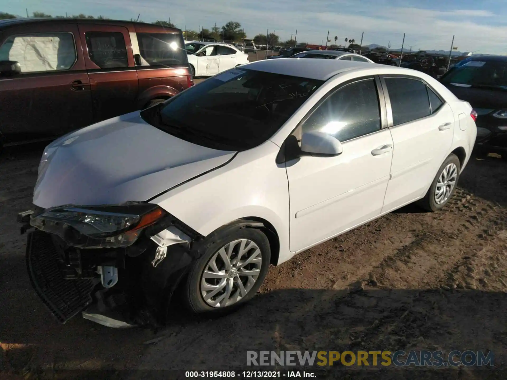 2 Photograph of a damaged car 2T1BURHE1KC221522 TOYOTA COROLLA 2019