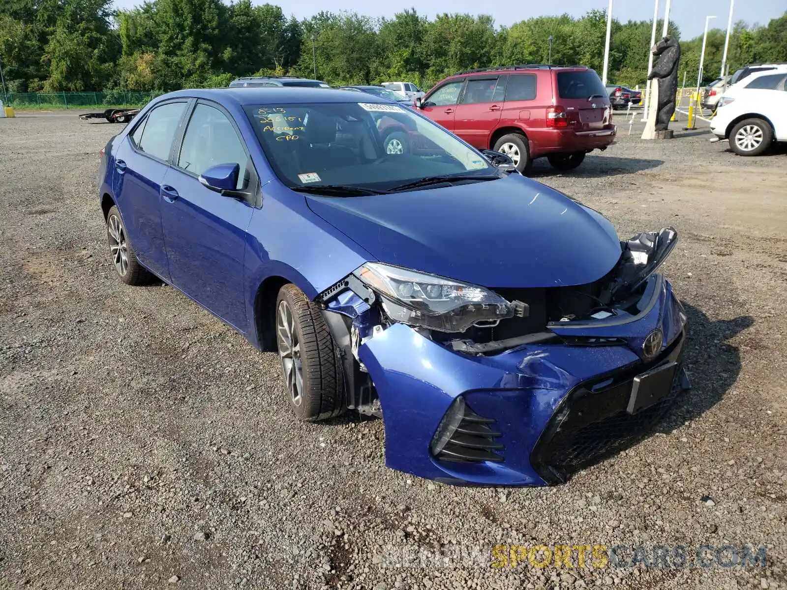 1 Photograph of a damaged car 2T1BURHE1KC221813 TOYOTA COROLLA 2019