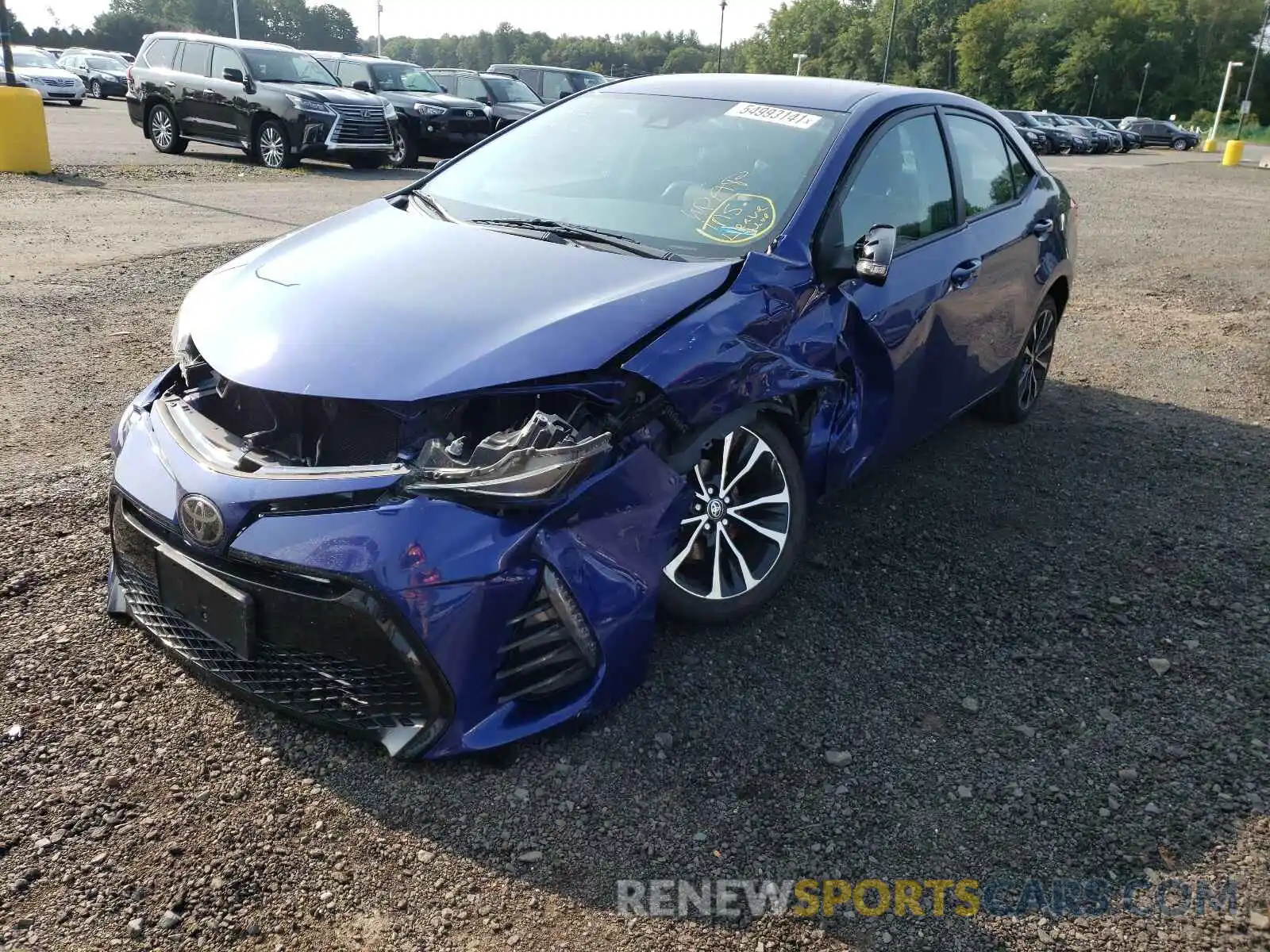 2 Photograph of a damaged car 2T1BURHE1KC221813 TOYOTA COROLLA 2019