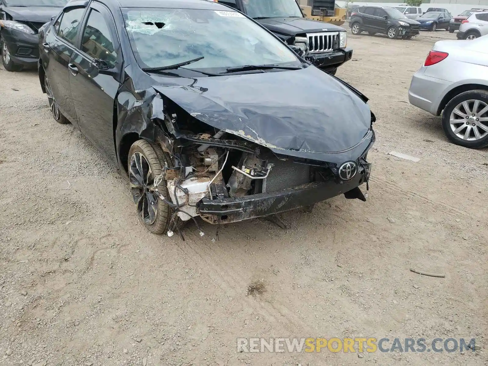 9 Photograph of a damaged car 2T1BURHE1KC221911 TOYOTA COROLLA 2019