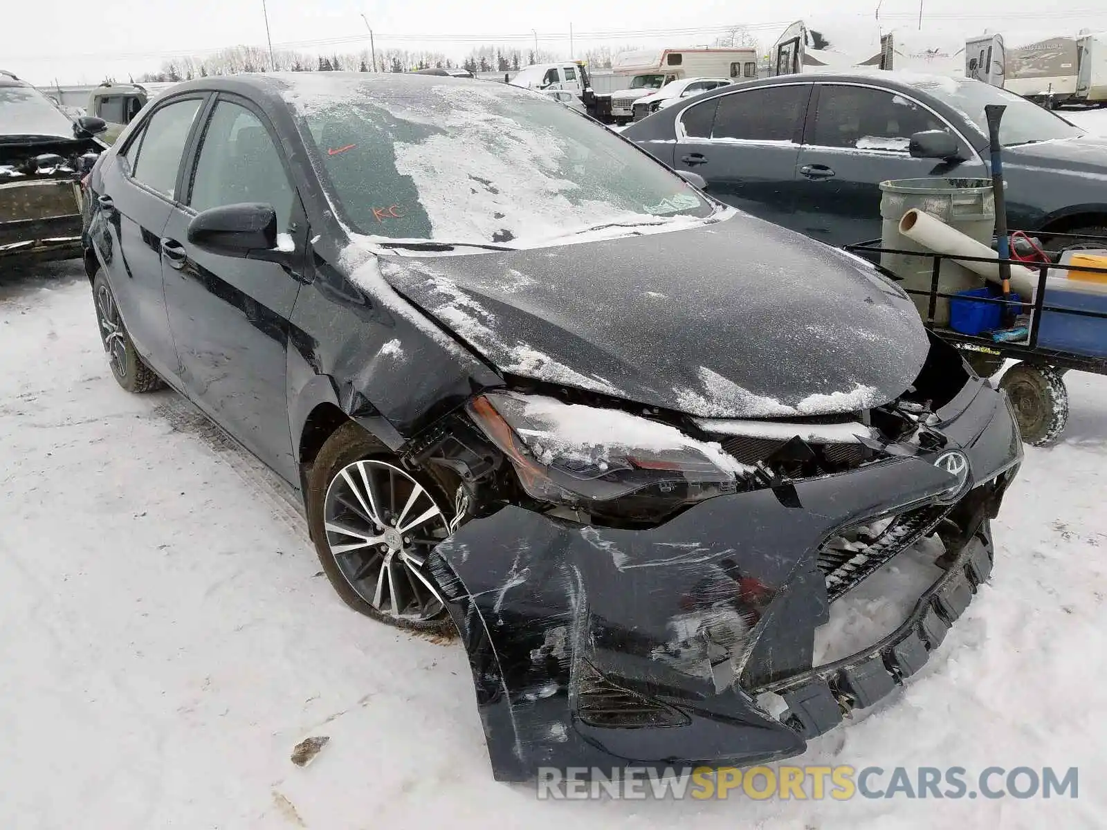 1 Photograph of a damaged car 2T1BURHE1KC222458 TOYOTA COROLLA 2019