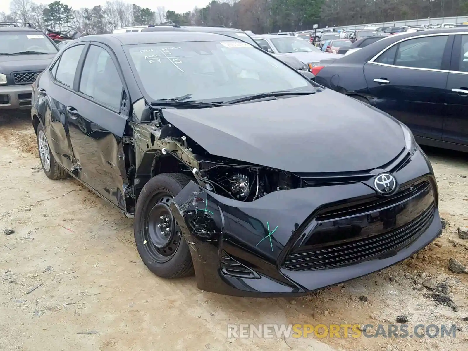 1 Photograph of a damaged car 2T1BURHE1KC222864 TOYOTA COROLLA 2019