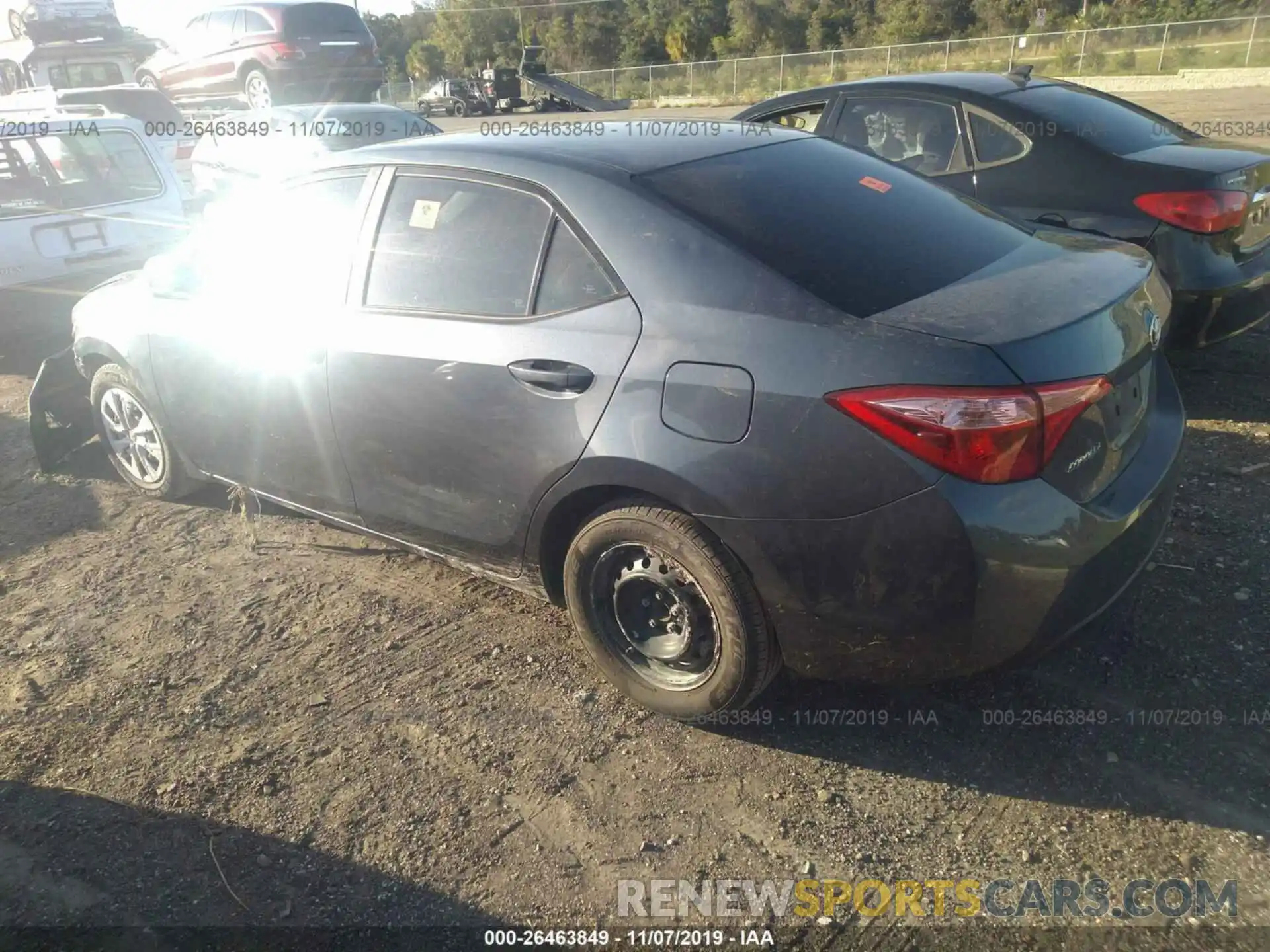 3 Photograph of a damaged car 2T1BURHE1KC222878 TOYOTA COROLLA 2019