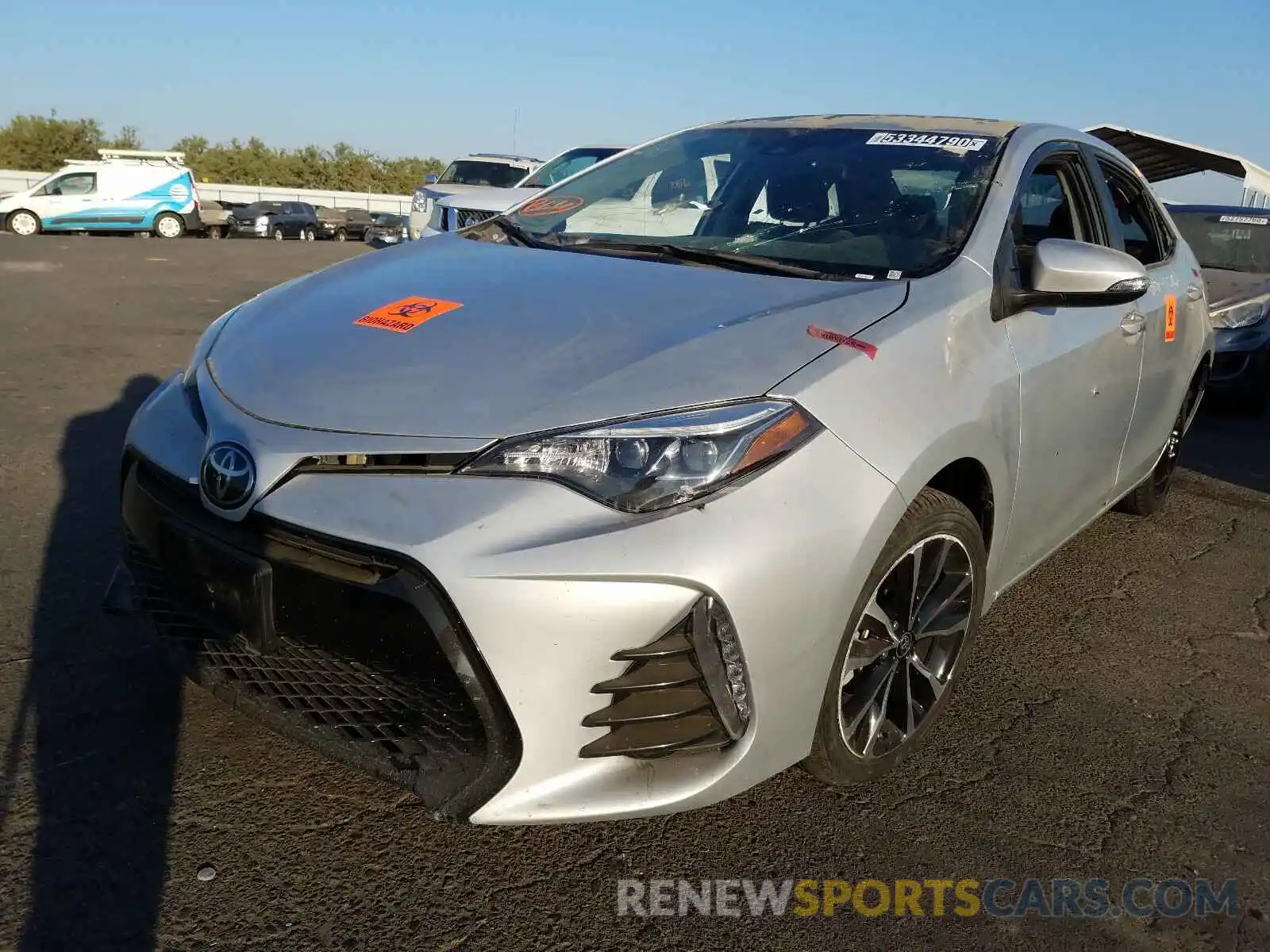 2 Photograph of a damaged car 2T1BURHE1KC225389 TOYOTA COROLLA 2019