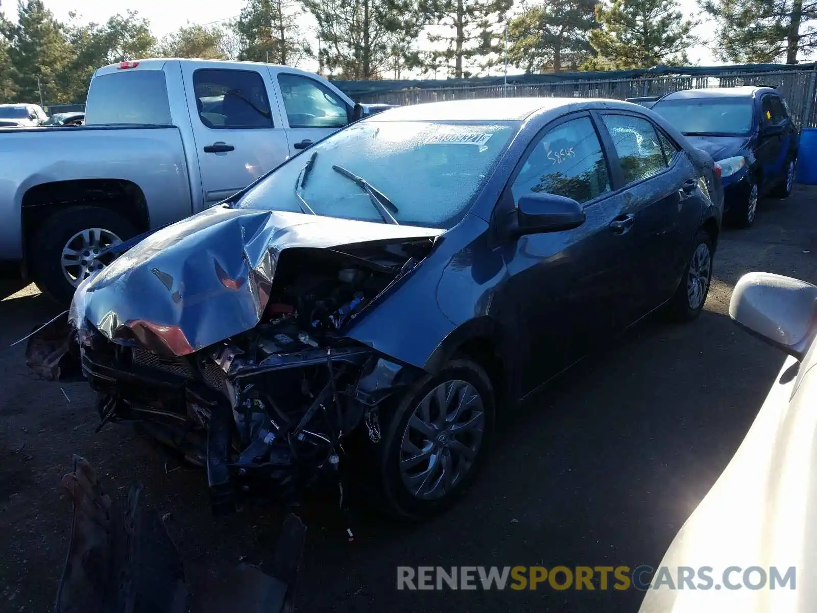 2 Photograph of a damaged car 2T1BURHE1KC225392 TOYOTA COROLLA 2019