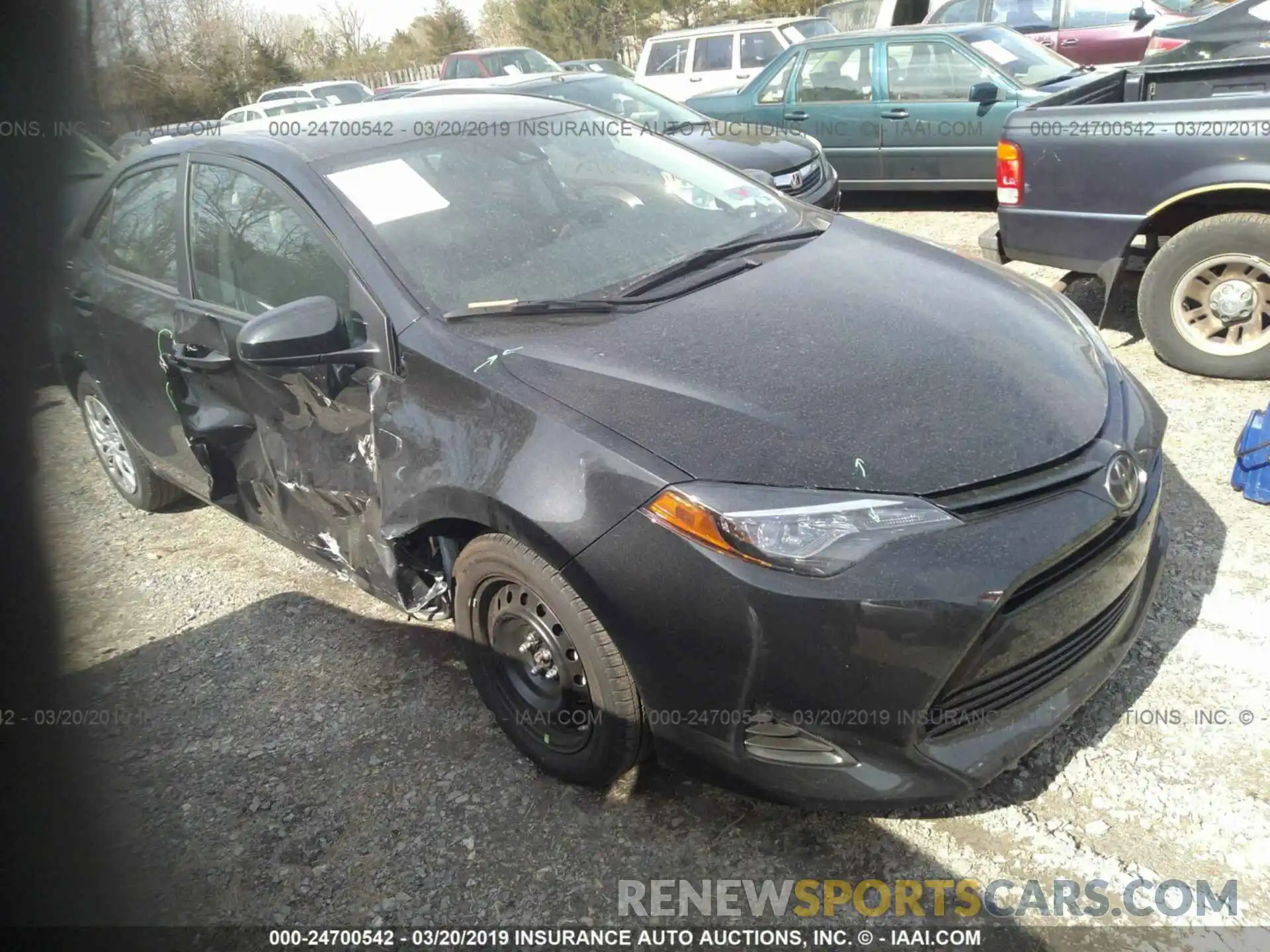 1 Photograph of a damaged car 2T1BURHE1KC225635 TOYOTA COROLLA 2019