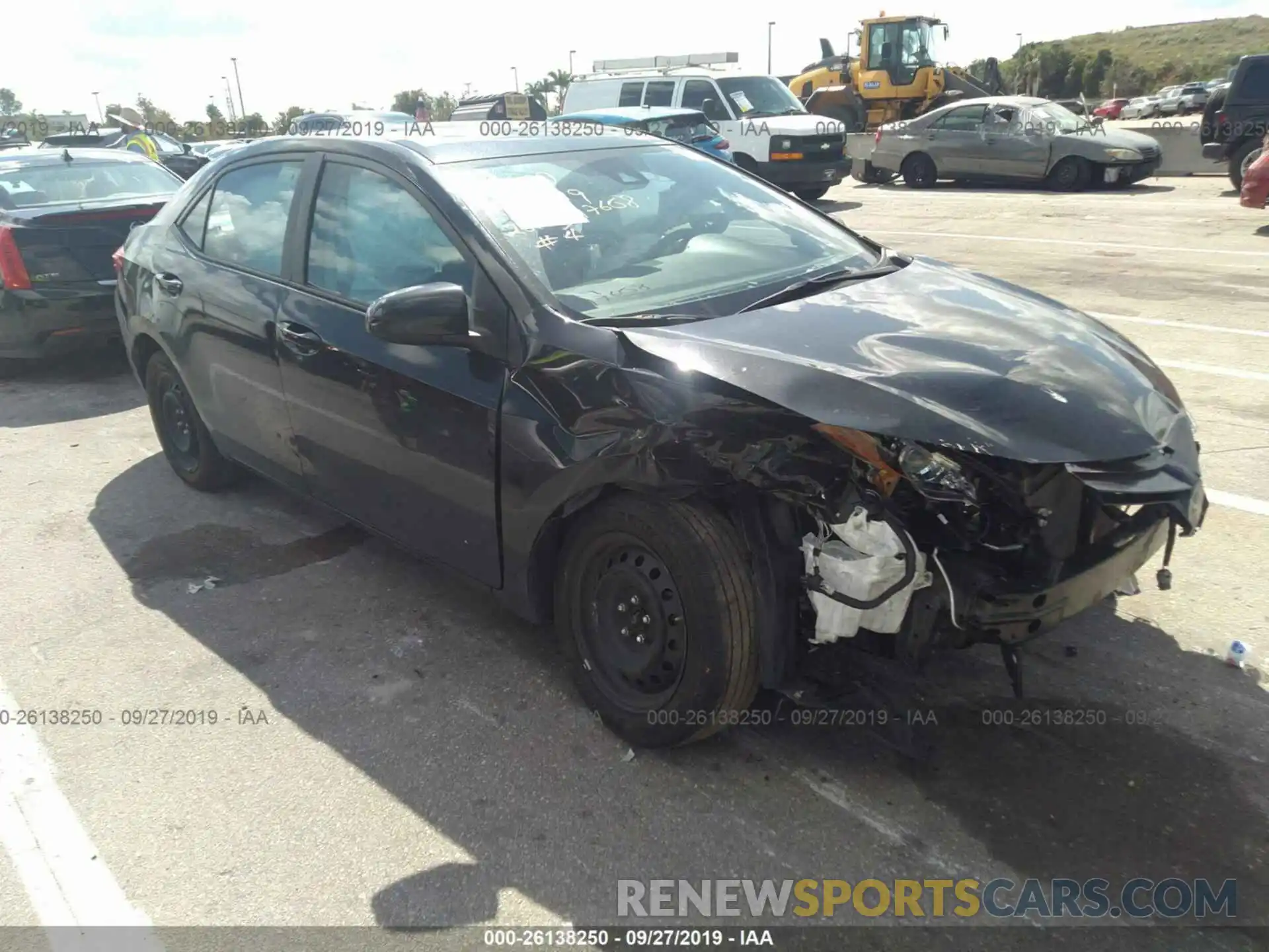 1 Photograph of a damaged car 2T1BURHE1KC225828 TOYOTA COROLLA 2019