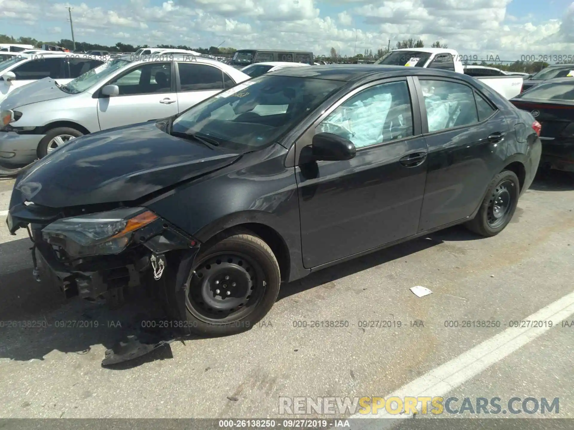 2 Photograph of a damaged car 2T1BURHE1KC225828 TOYOTA COROLLA 2019